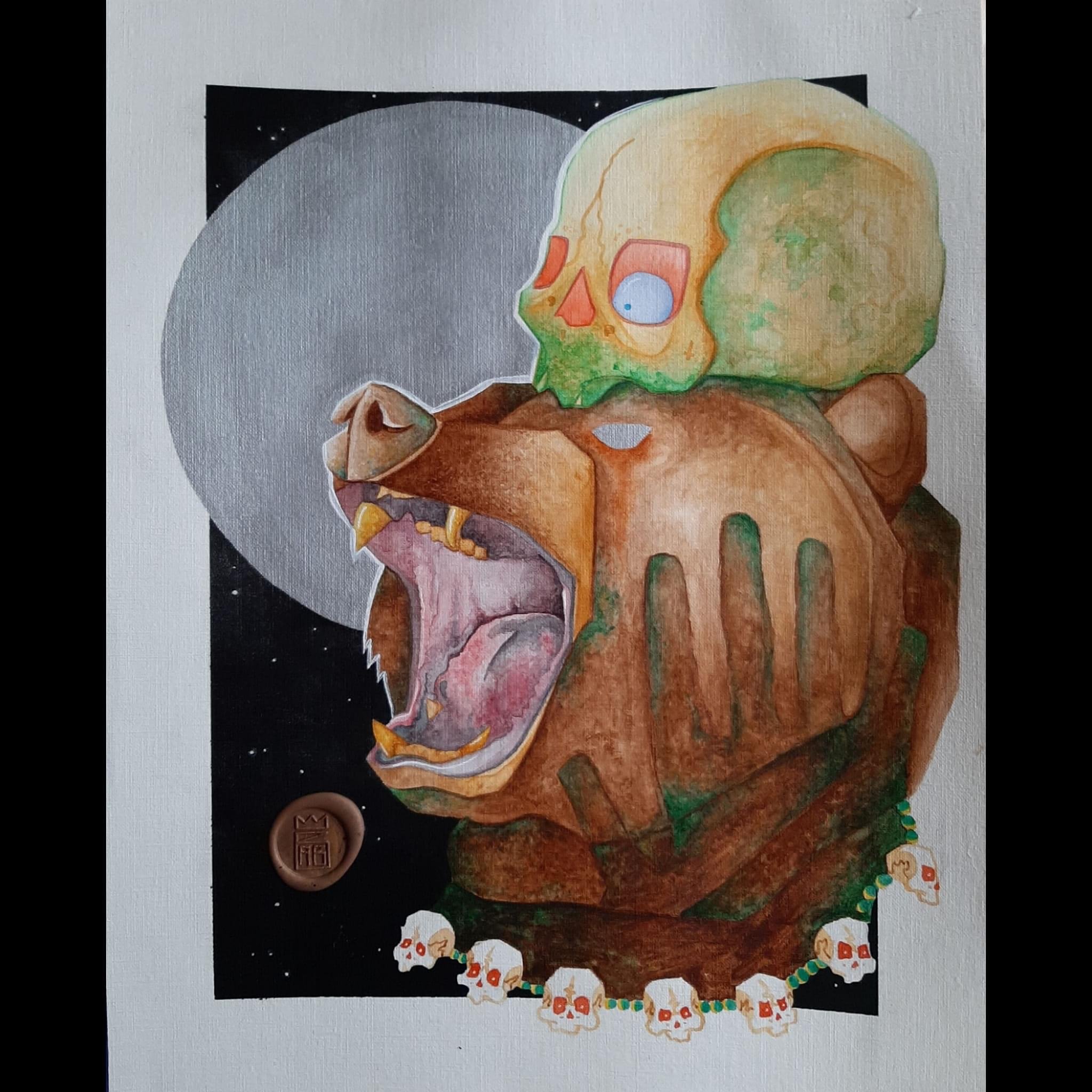 Bear skull