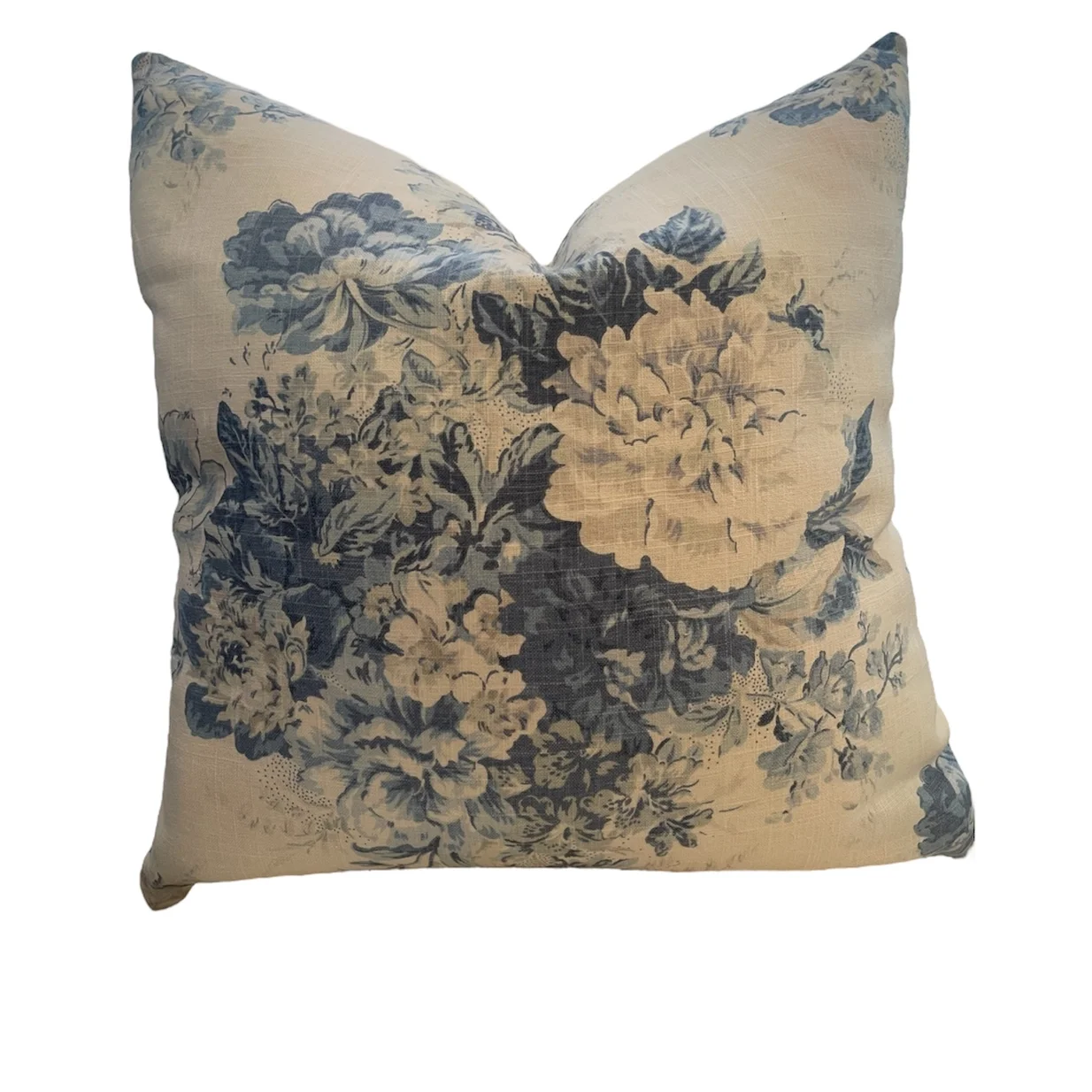 Floral Throw Pillow Stone & Grey.webp