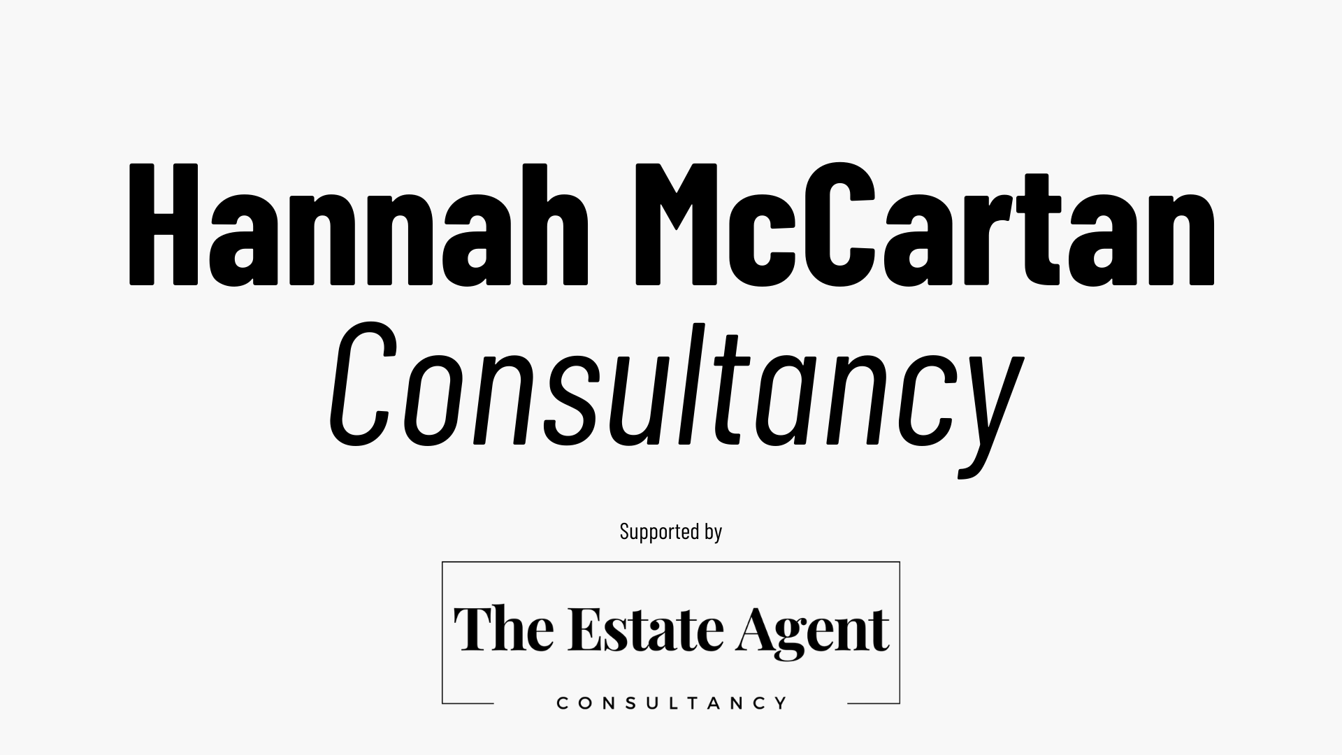 The estate agent consultancy