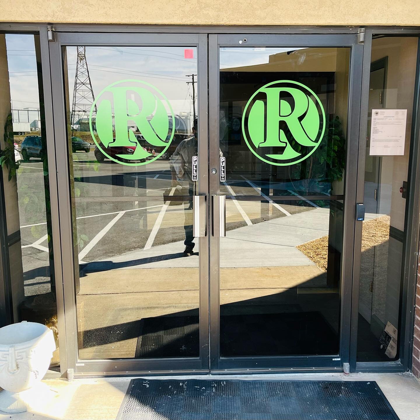 Perforated windows can create an instant spark to your office space just like Riddleberger Brothers Inc! 🪟

#MuddyFeetGraphics | #Leaveatrail