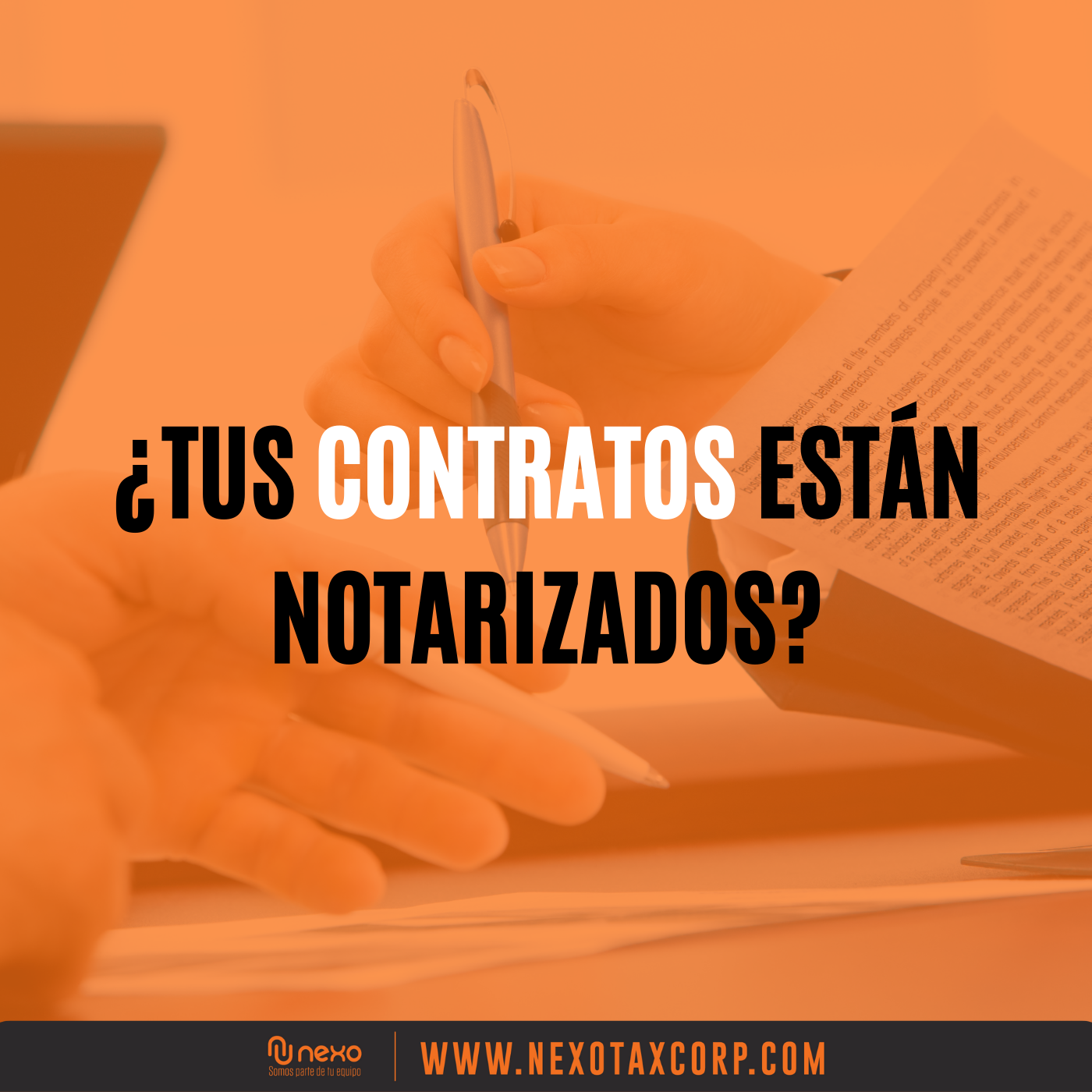 ¿Tus contratos están notarizados?