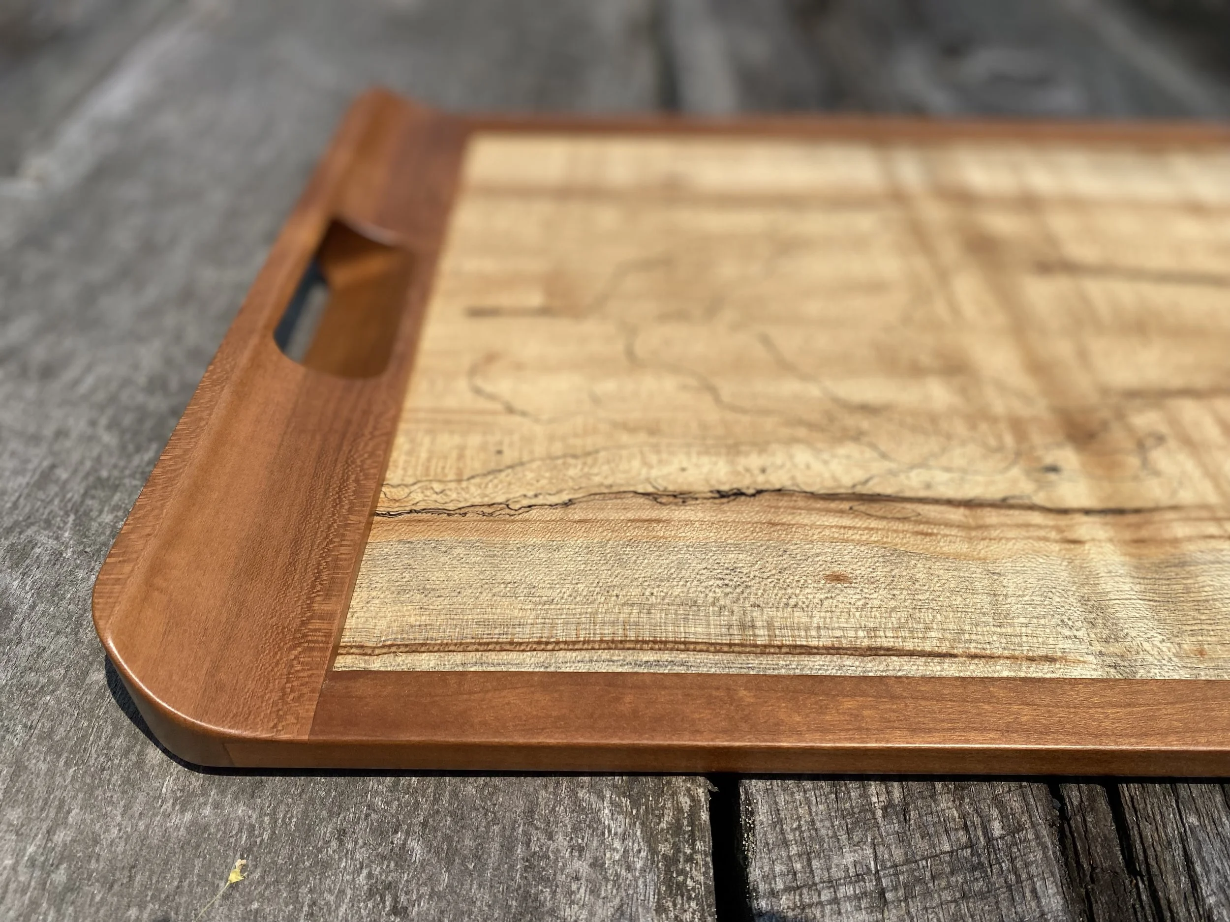 Cherry and Spalted Maple Serving Tray *coming soon*
