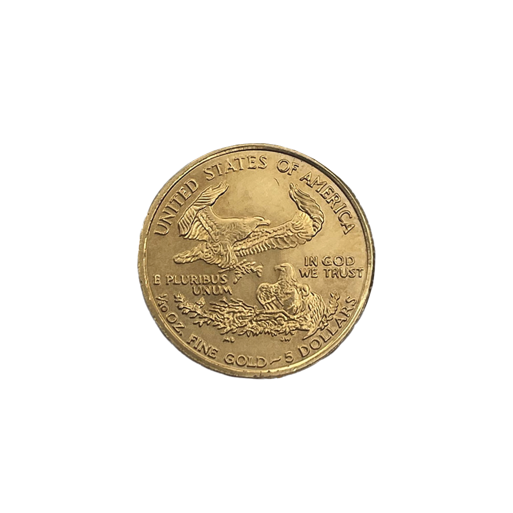 1/10 oz American Gold Eagle reverse