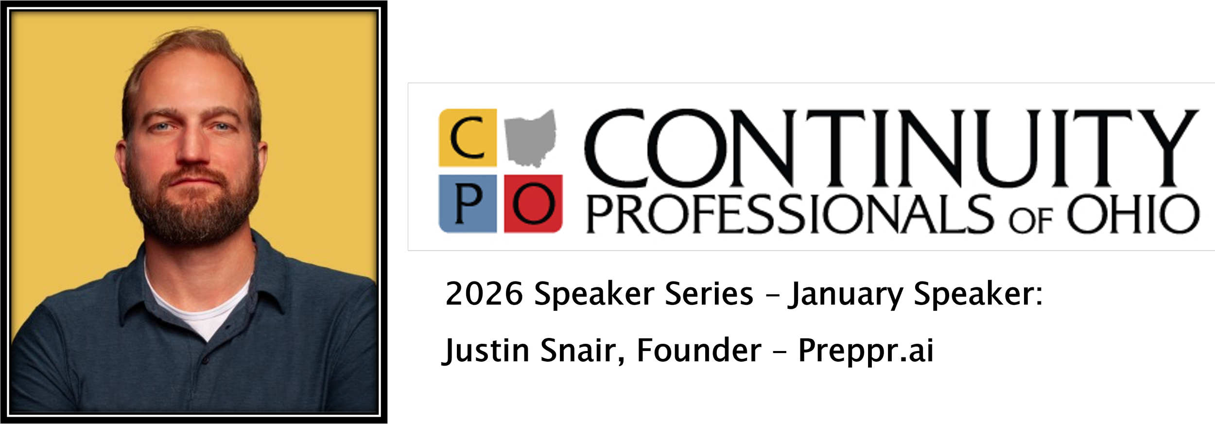 CPO 2026 Speaker Series - January session with Justin Snair