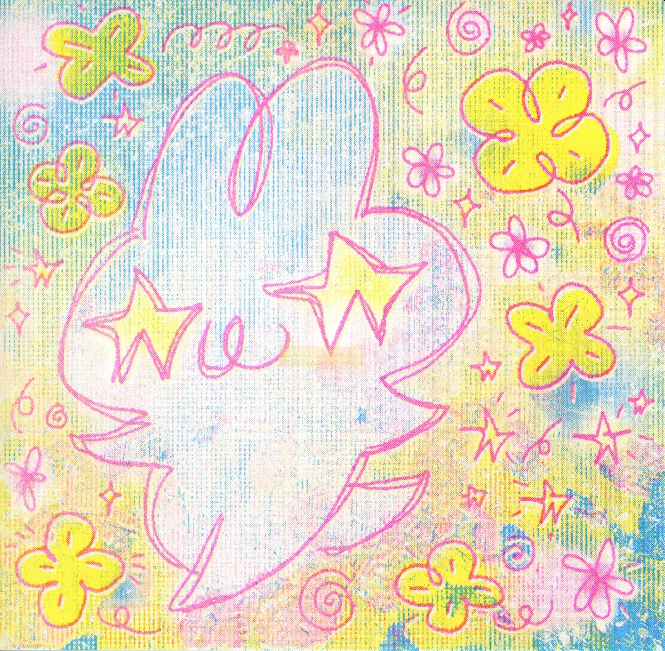“kuneho lucky” 7×7 risograph print