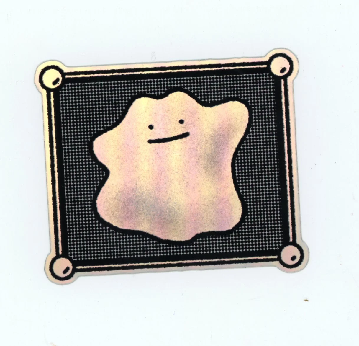 ditto holographic vinyl sticker