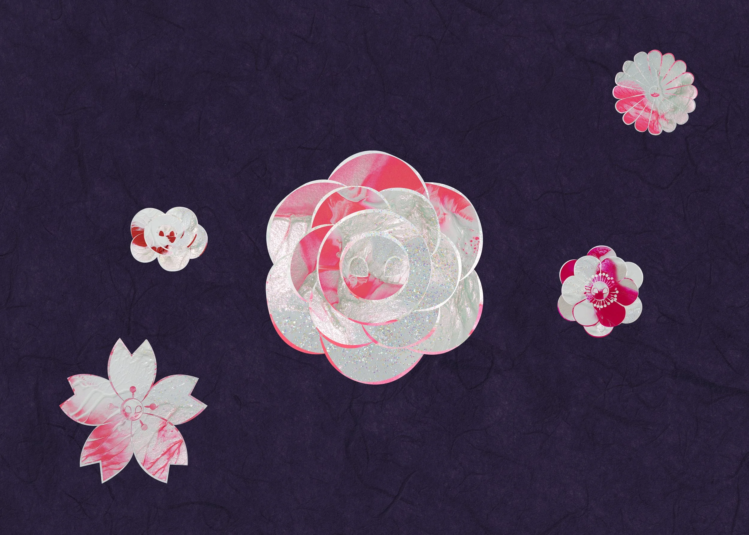 A camellia, after midnight