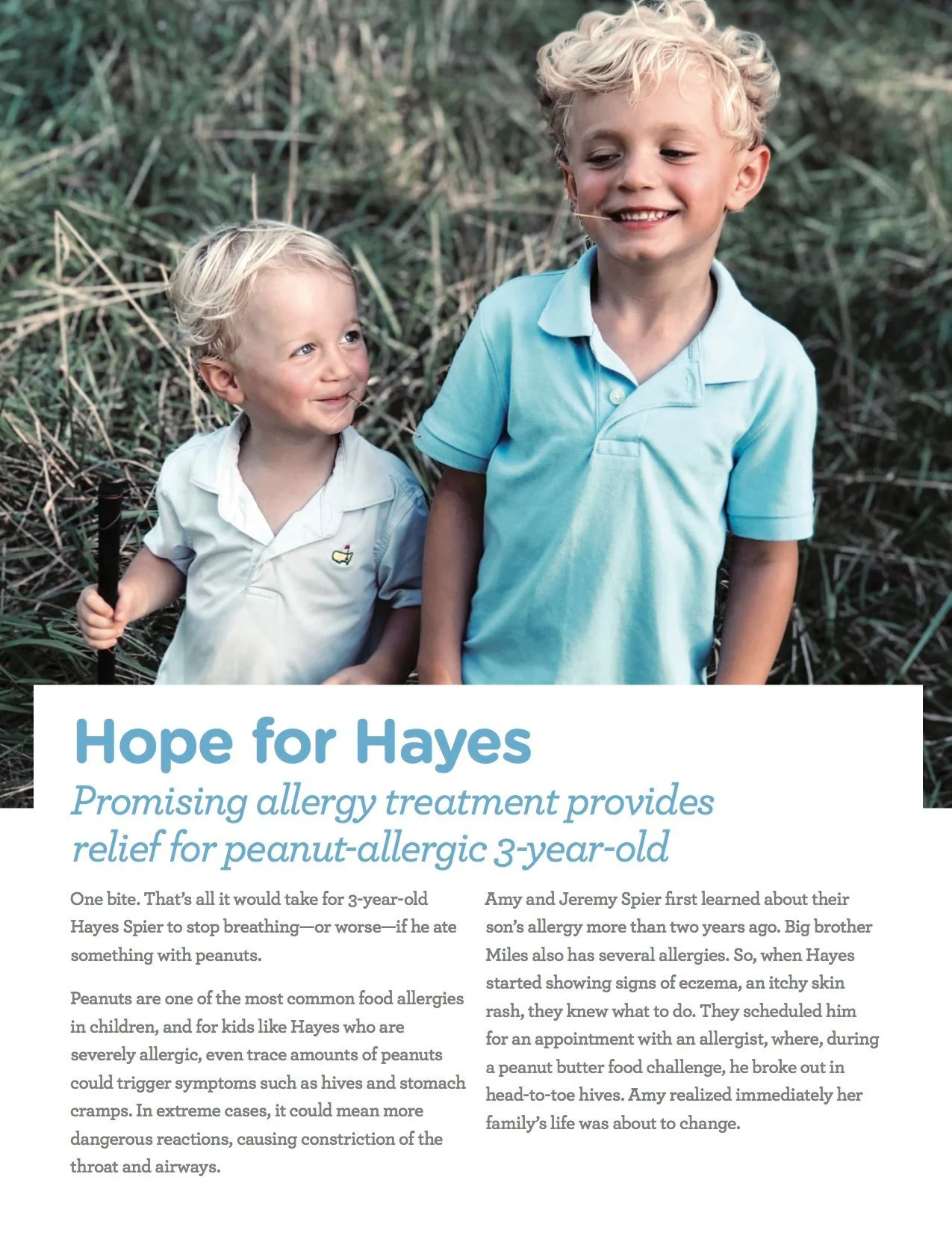 Allergy Patient Story