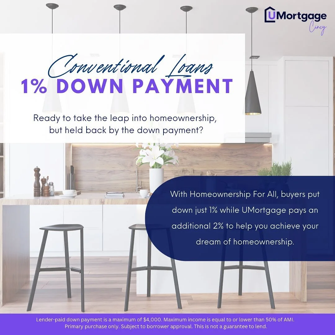 You read that right! As little as 1% DOWN!!! 

Message us to get approved today or with any questions

HAPPY MONDAY!! 😃