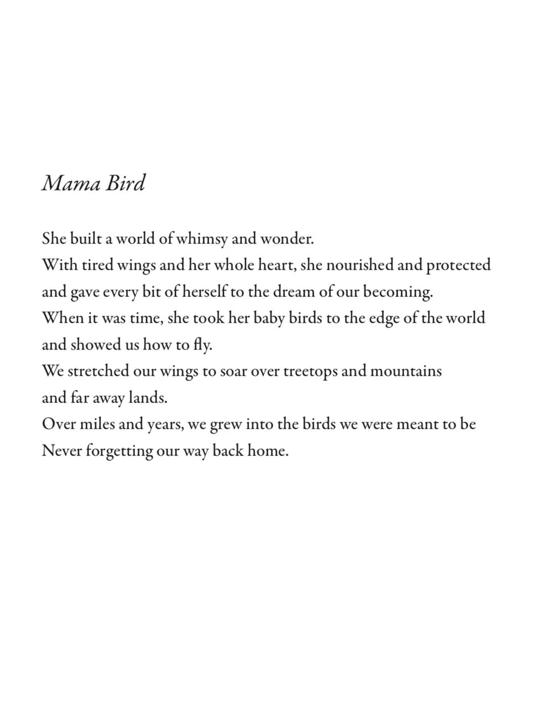 I wrote this one for my first poetry book Paddle Home  and for days like this one - when everyone is here &amp; we&rsquo;re moving through this sweet day like it will last a lifetime&hellip;knowing too much to let myself take a speck for granted.

Lo
