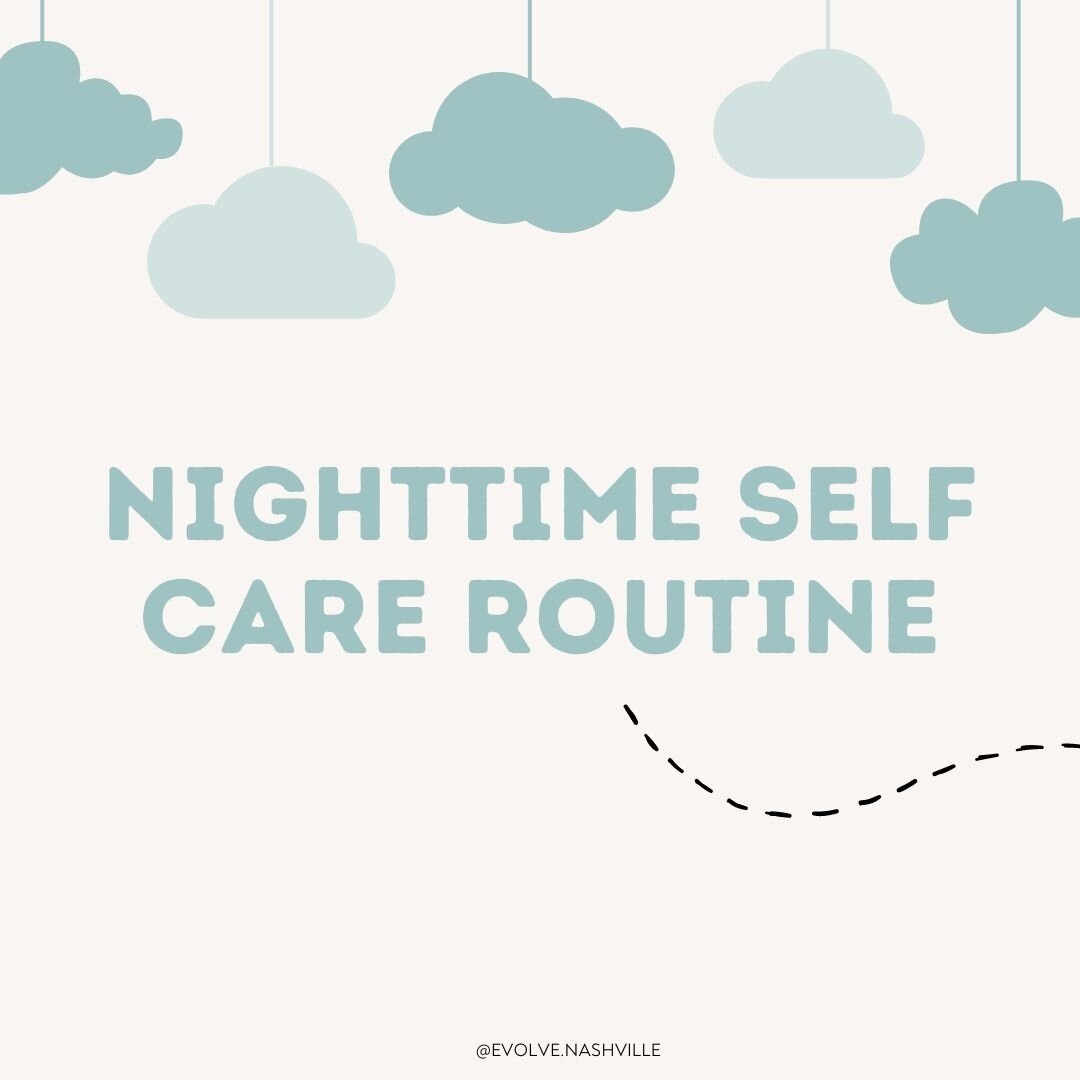 Establishing a consistent bedtime/nighttime routine can help reduce stress and help you sleep better! ⁠
⁠
Swipe for some suggestions on things to include in your bedtime routine to make the most of the couple hours before bed, and get yourself ready 