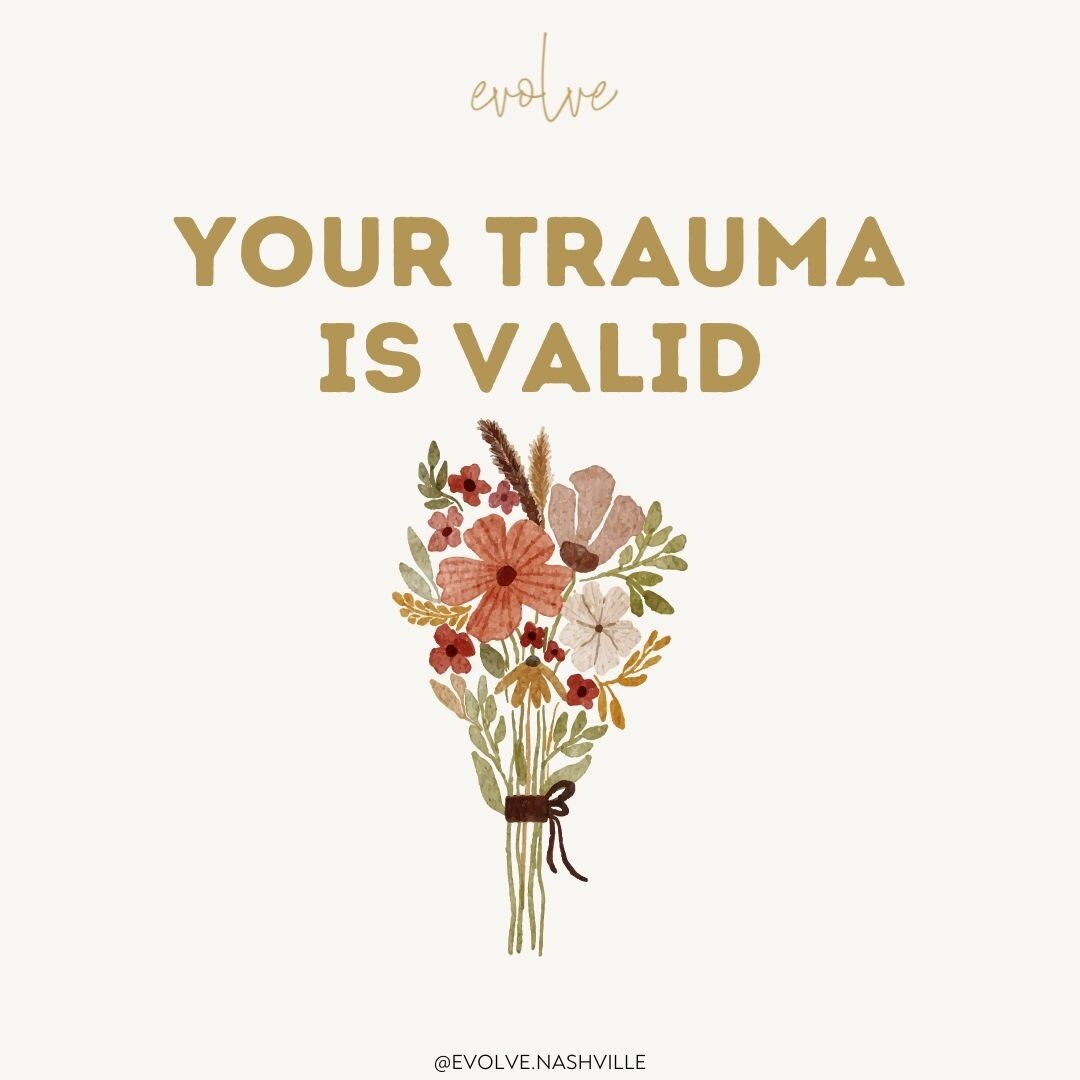 Your trauma (big T or little t) is valid. Period. ⁠
⁠
If it's time to seek help, we're here for you. DM or visit the link in our bio to set up a free consultation today. ⁠
⁠
⁠