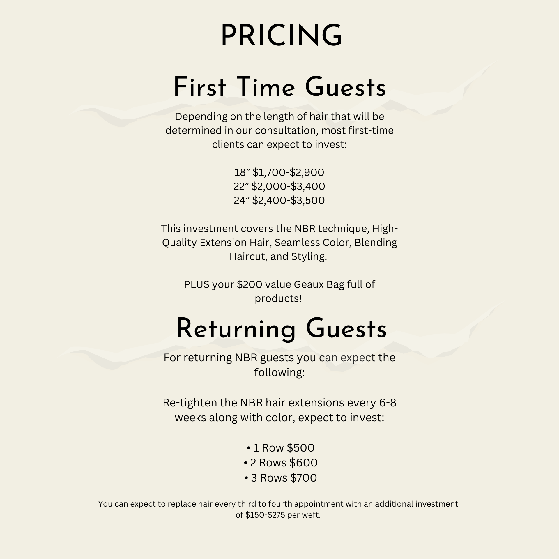 Hand tied NBR Extensions San Antonio — The Light Collective