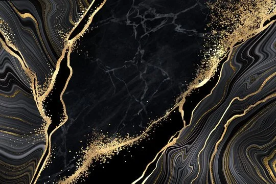 Black and Gold Marble Backdrop