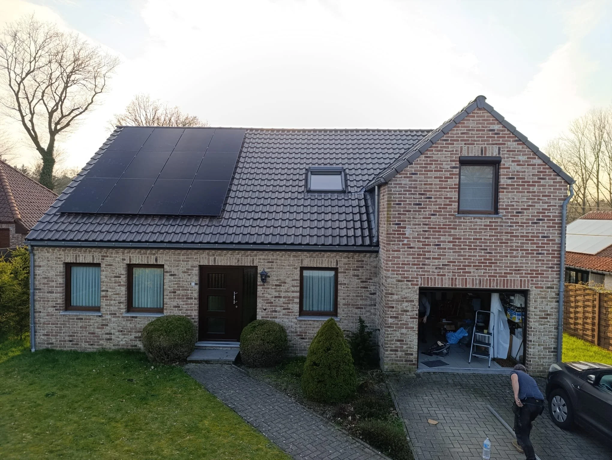 Zonnepanelen in Zutendaal op pannendak