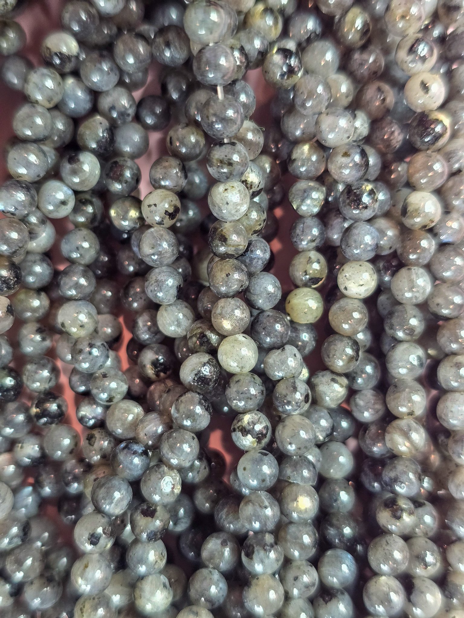 4 millimeter larvikite round beads