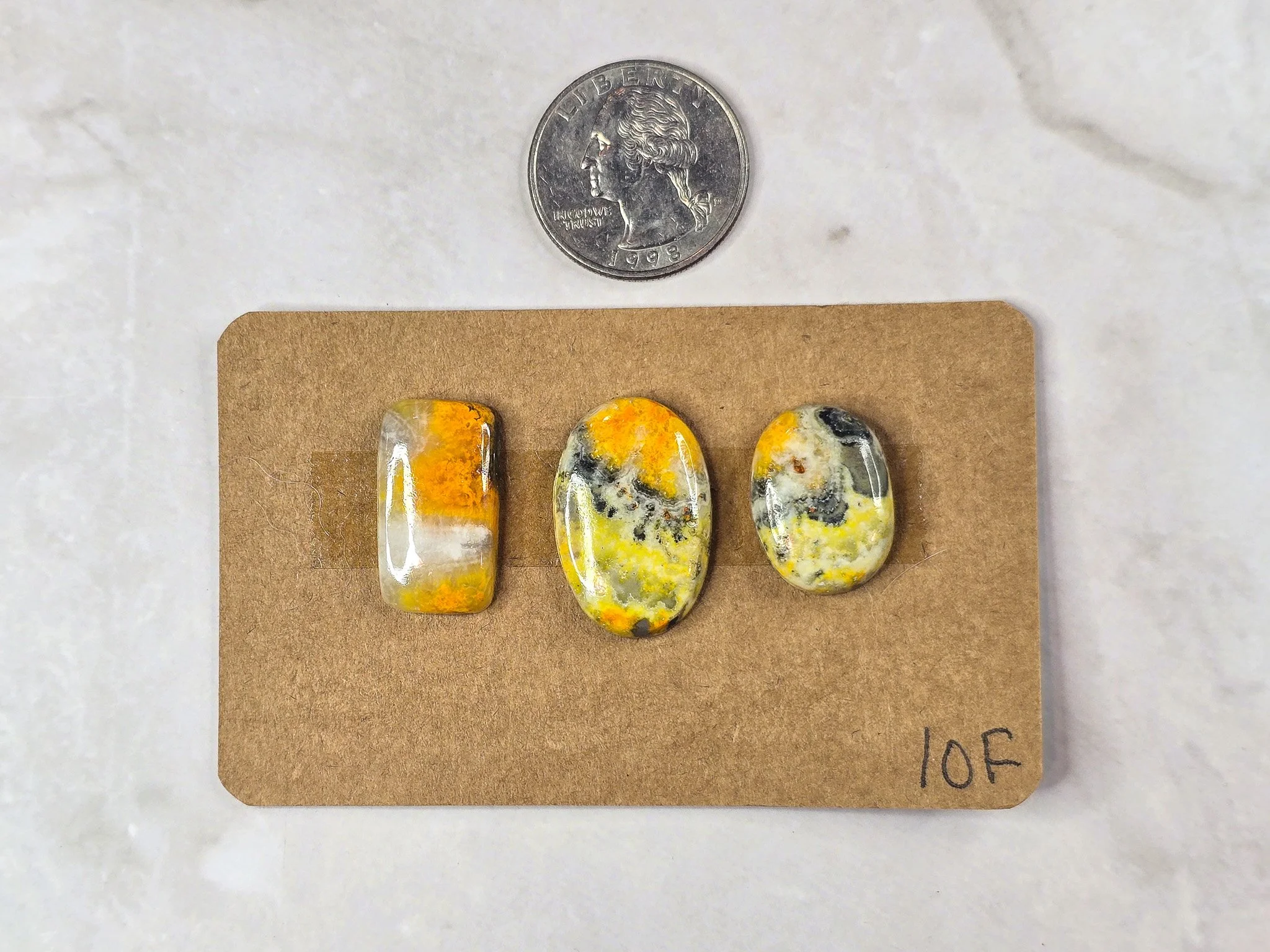 Ring size Bumblebee Jasper cabochon parcel