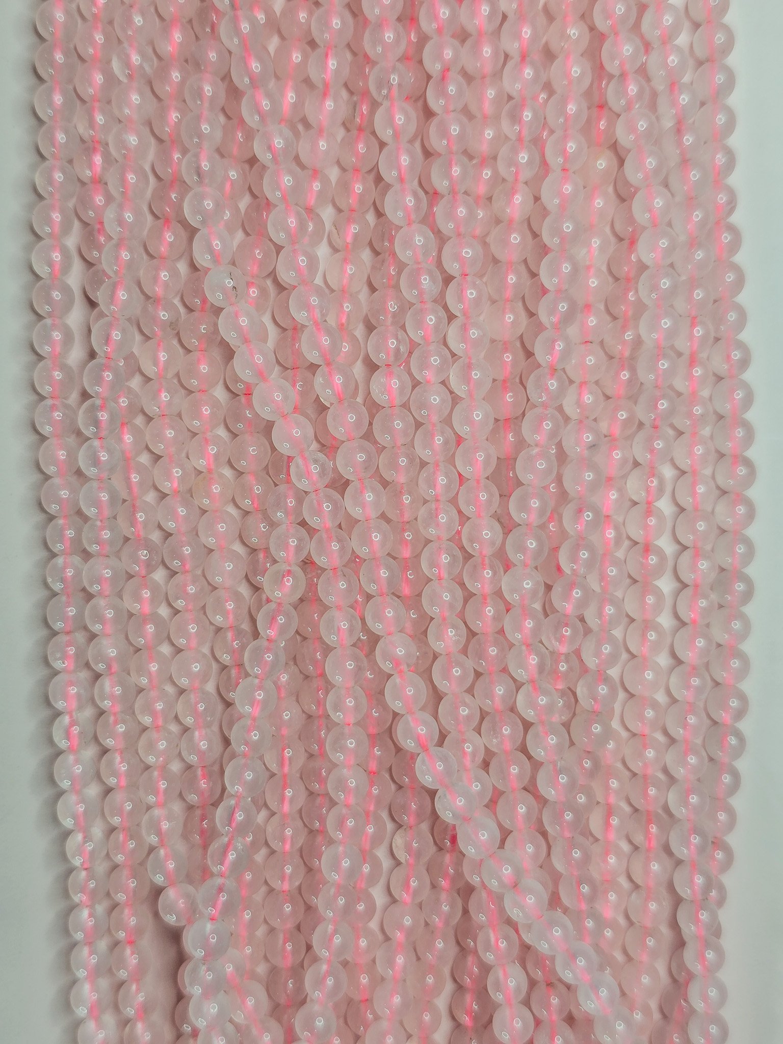 Rose Quartz Round Beads - 4mm