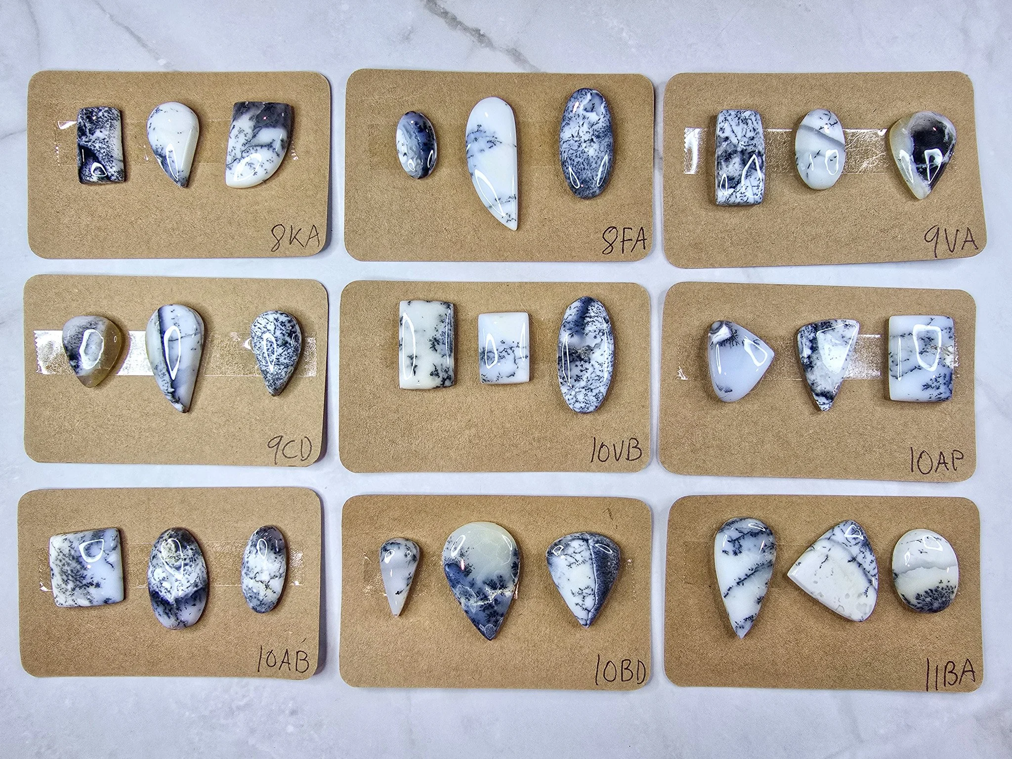 Dendritic Opal cabochon parcels