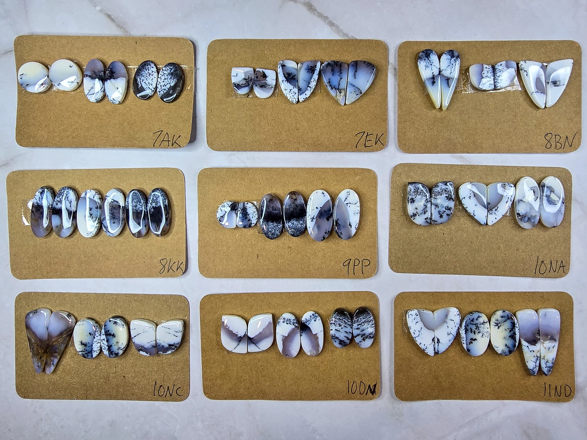 Dendritic Opal Earring Pair Parcels