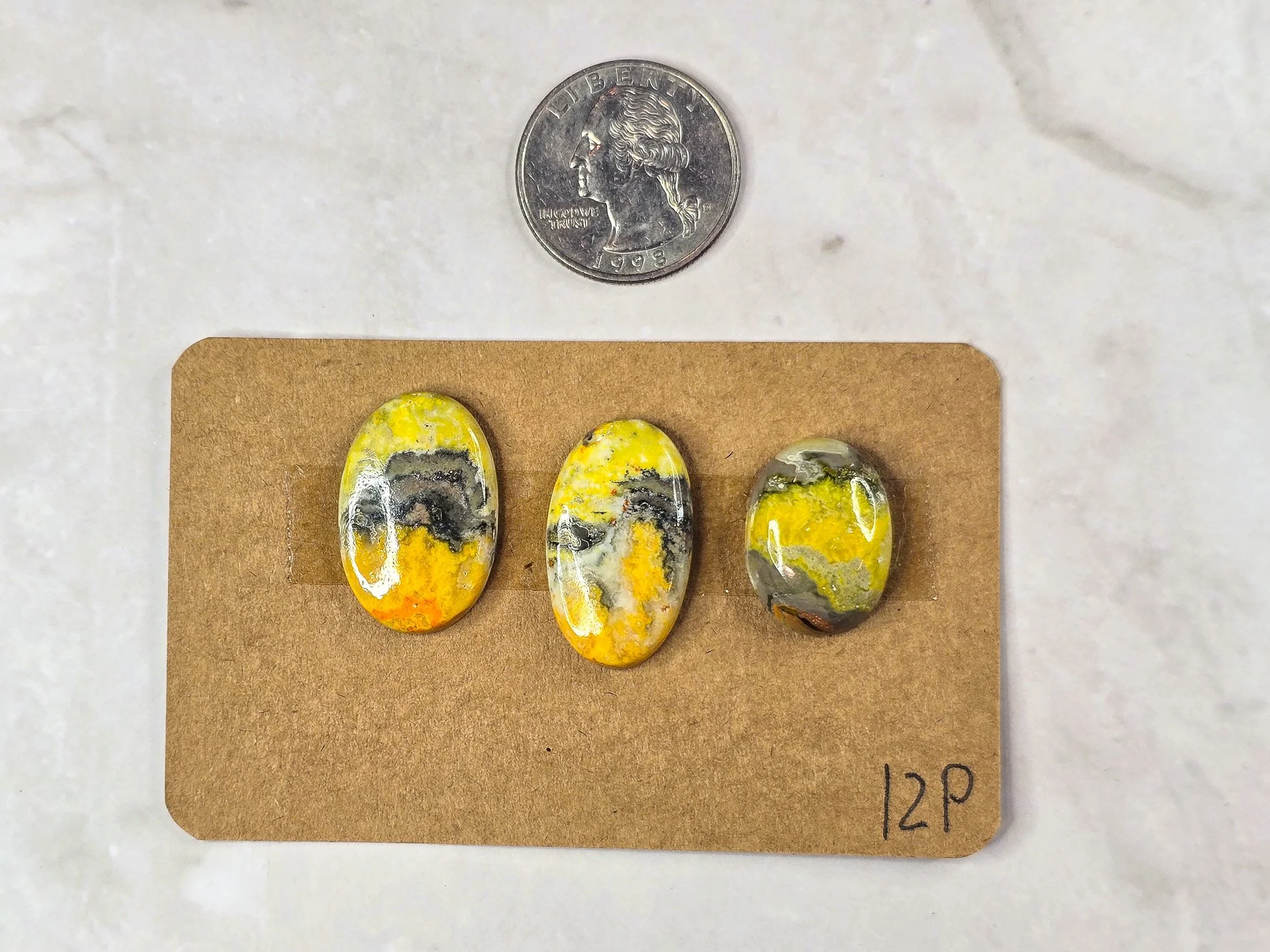 Ring size Bumblebee Jasper cabochon parcel