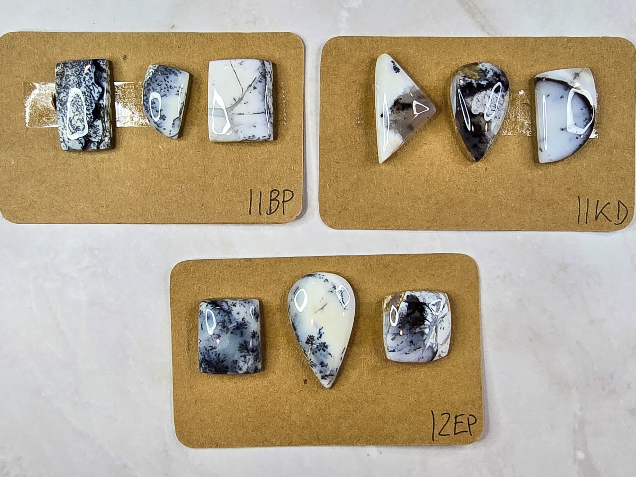 Dendritic Opal cabochon parcels
