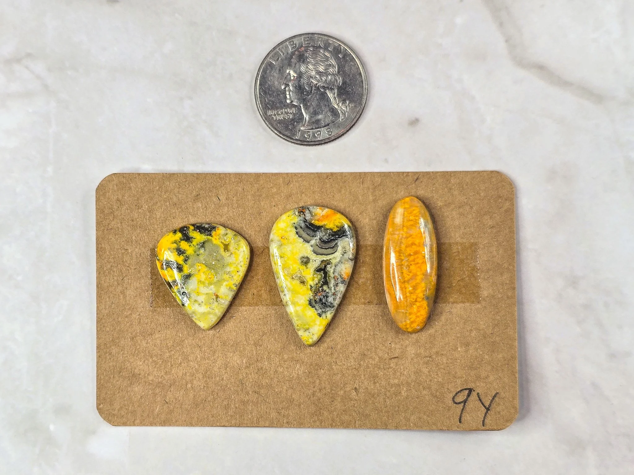 Ring size Bumblebee Jasper cabochon parcel