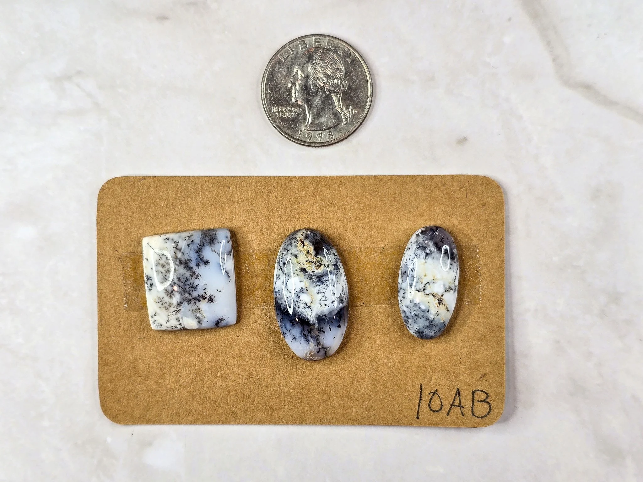 Dendritic Opal cabochon parcel