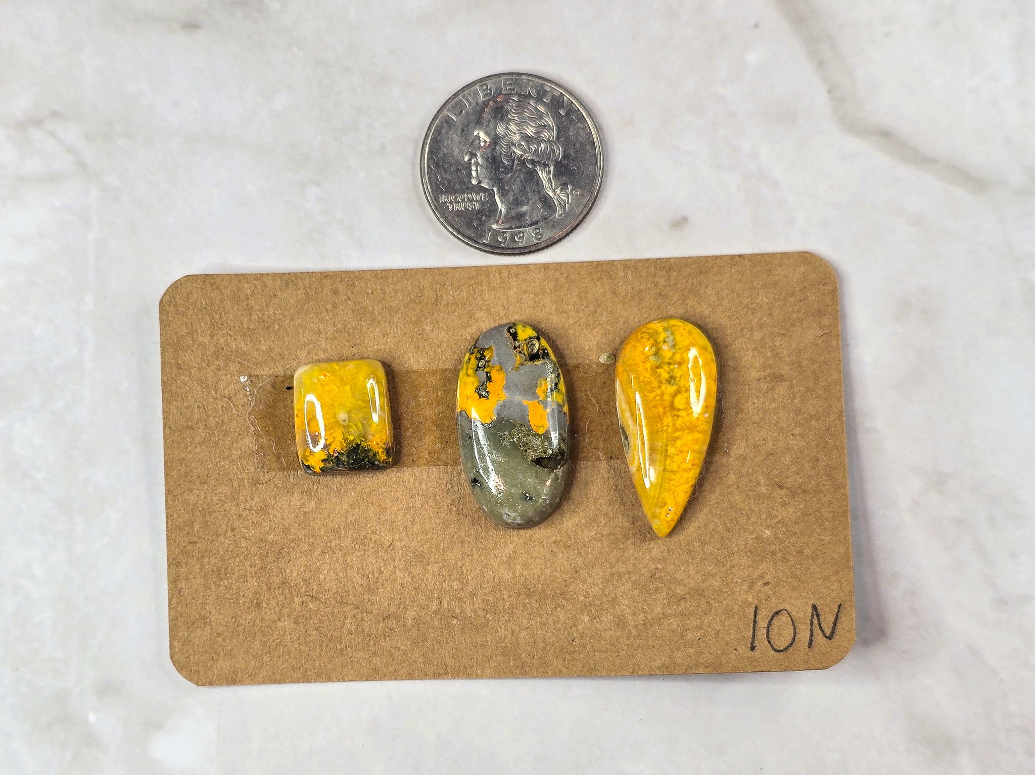 Ring size Bumblebee Jasper cabochon parcel