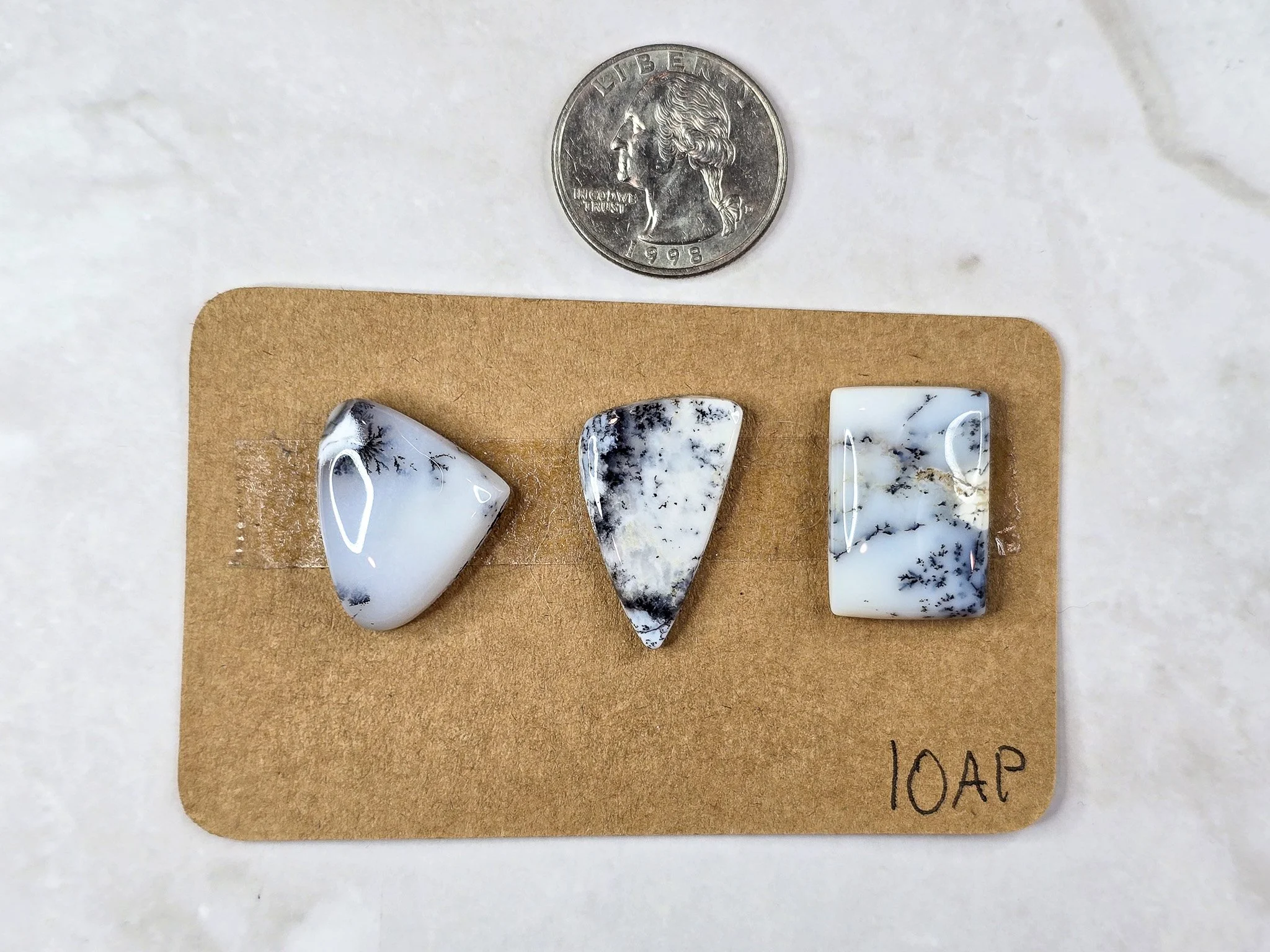 Dendritic Opal cabochon parcel