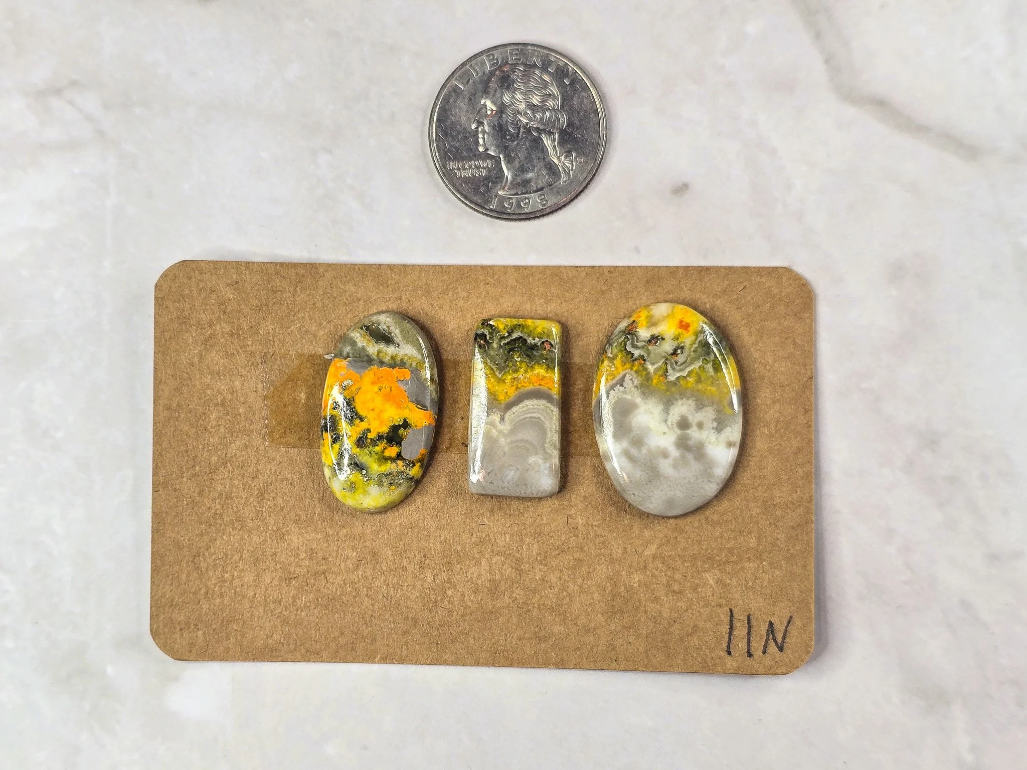 Ring size Bumblebee Jasper cabochon parcel