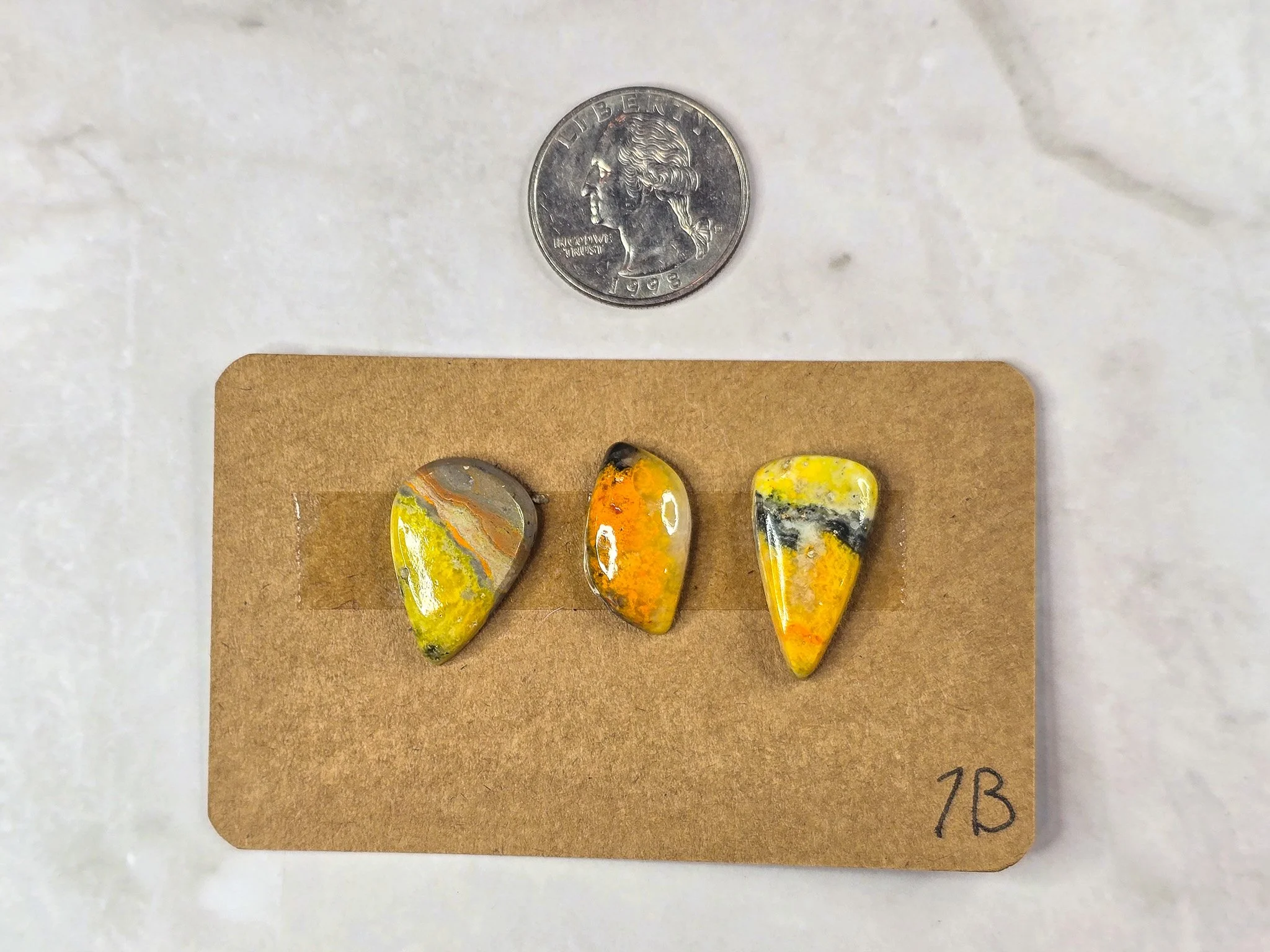 Ring size Bumblebee Jasper cabochon parcel