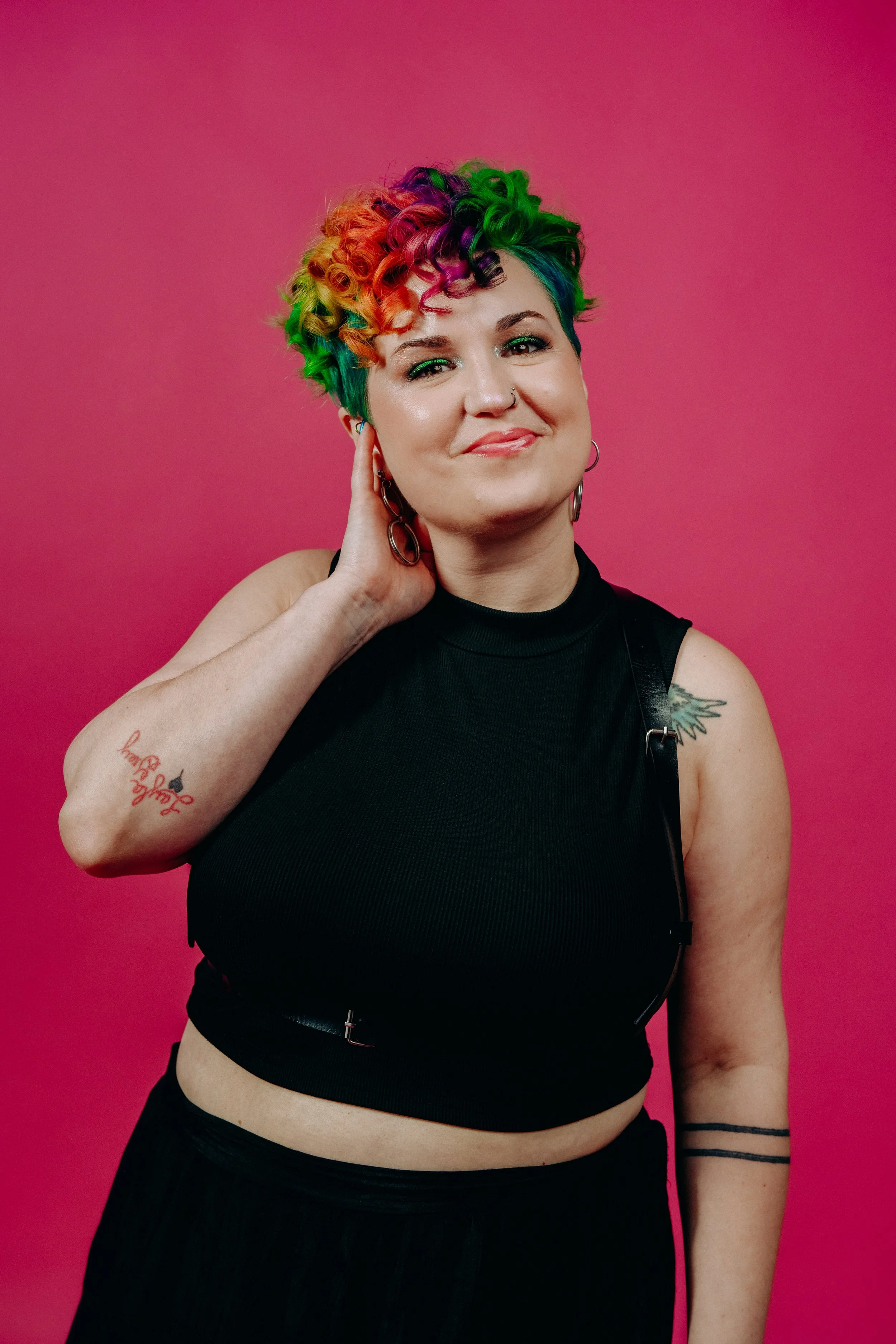 Al is one of the best hairstylists in Seattle and specializes in razor-cutting, vivid colors, and gender-affirming haircuts. If you're looking for a creative cut that makes you feel more like yourself, Al is the one to book with at Lady Neptune!
