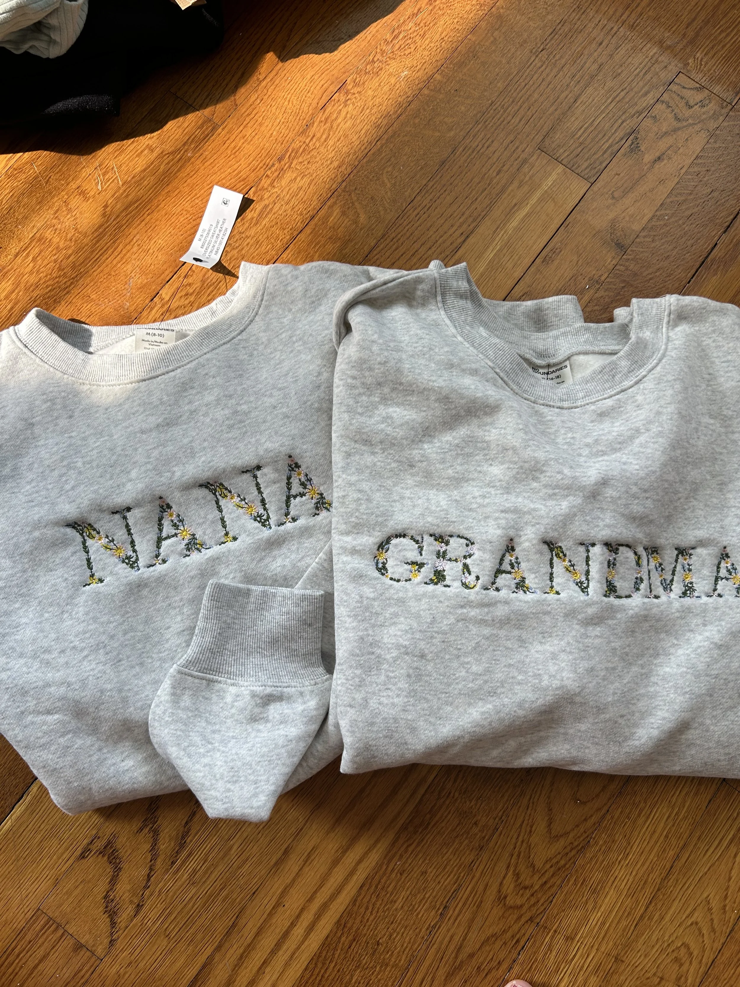 Floral Name Sweatshirt
