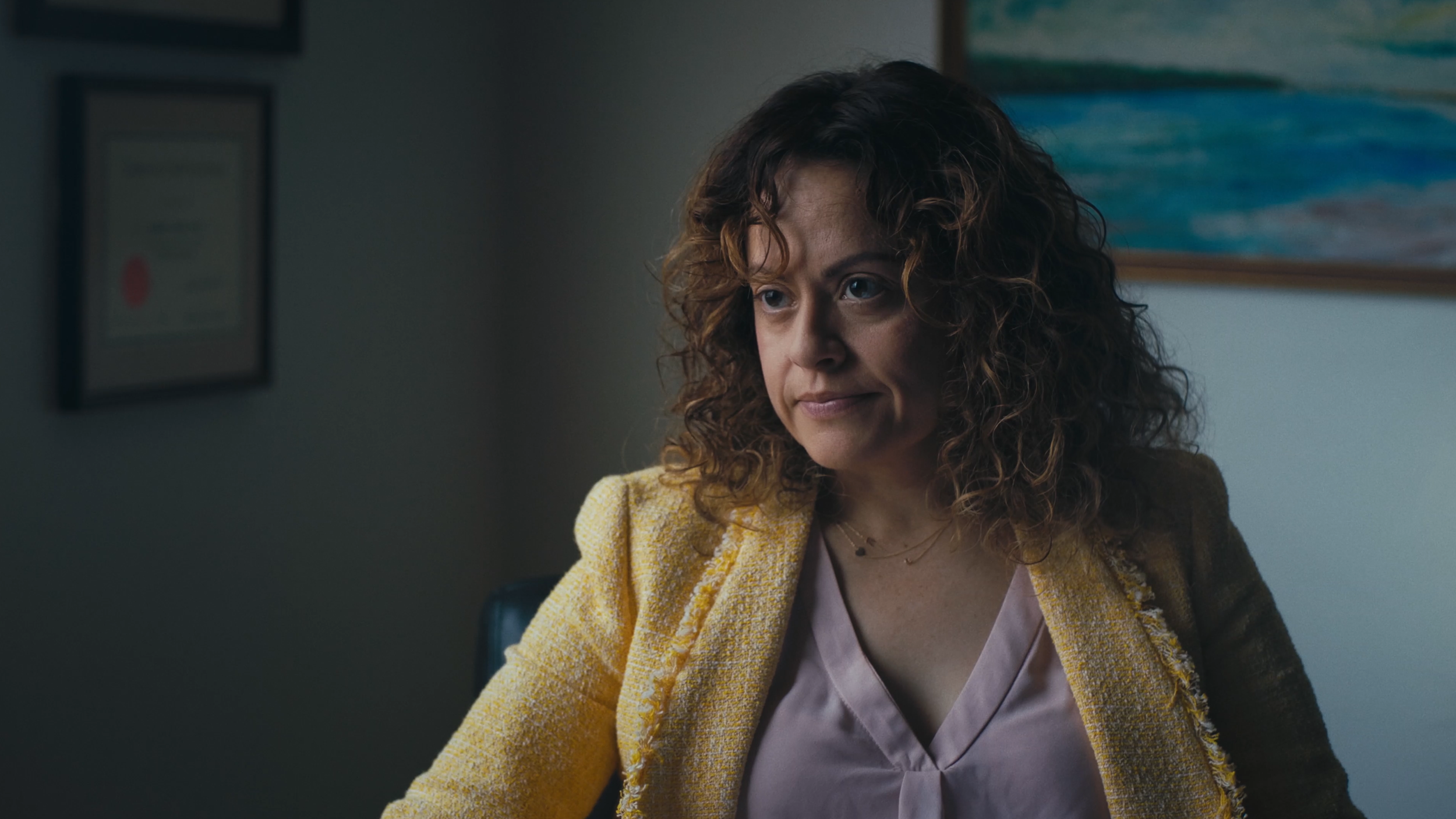 Actor Jessica Elaina Eason looks disapprovingly off camera.