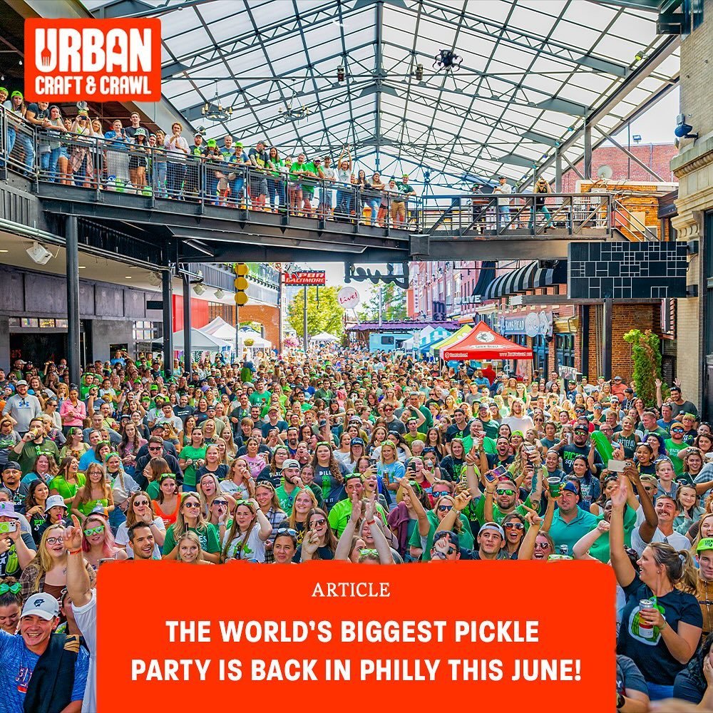 🥒 Get ready to pickle it up, Philly! 🥒  The Big Dill party is back in action this June and we hear it&rsquo;s gonna be better than ever - read all about it in our newest article at the #linkinbio 👉💻 

#thebigdill #worldslargestpickleparty #xfinit