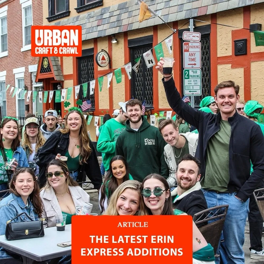 Erin Express just got bigger 🍀
Check out the new bars joining the crawl this year in our latest article.

#ErinExpress #ErinExpressPhilly #StPatricksDay #stpatricksday2026