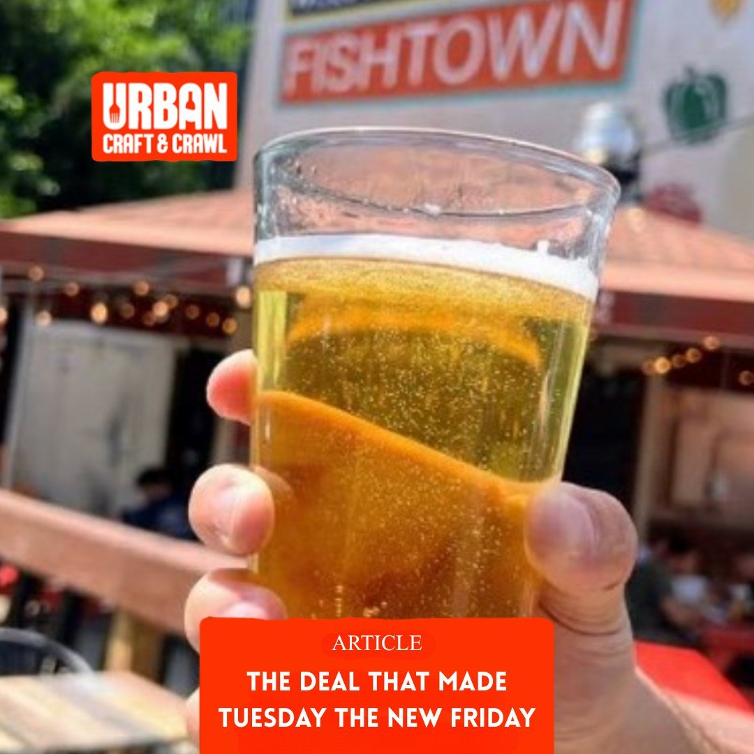 Who else treats Tuesday like a mini-Friday now? Fishtown Taps has officially ruined our Wednesdays in the best way, and it's still going on through September. Read more on the blog.

📸: @fishtown_district 

#FishtownTaps #HappyHour #PhillyNightlife 