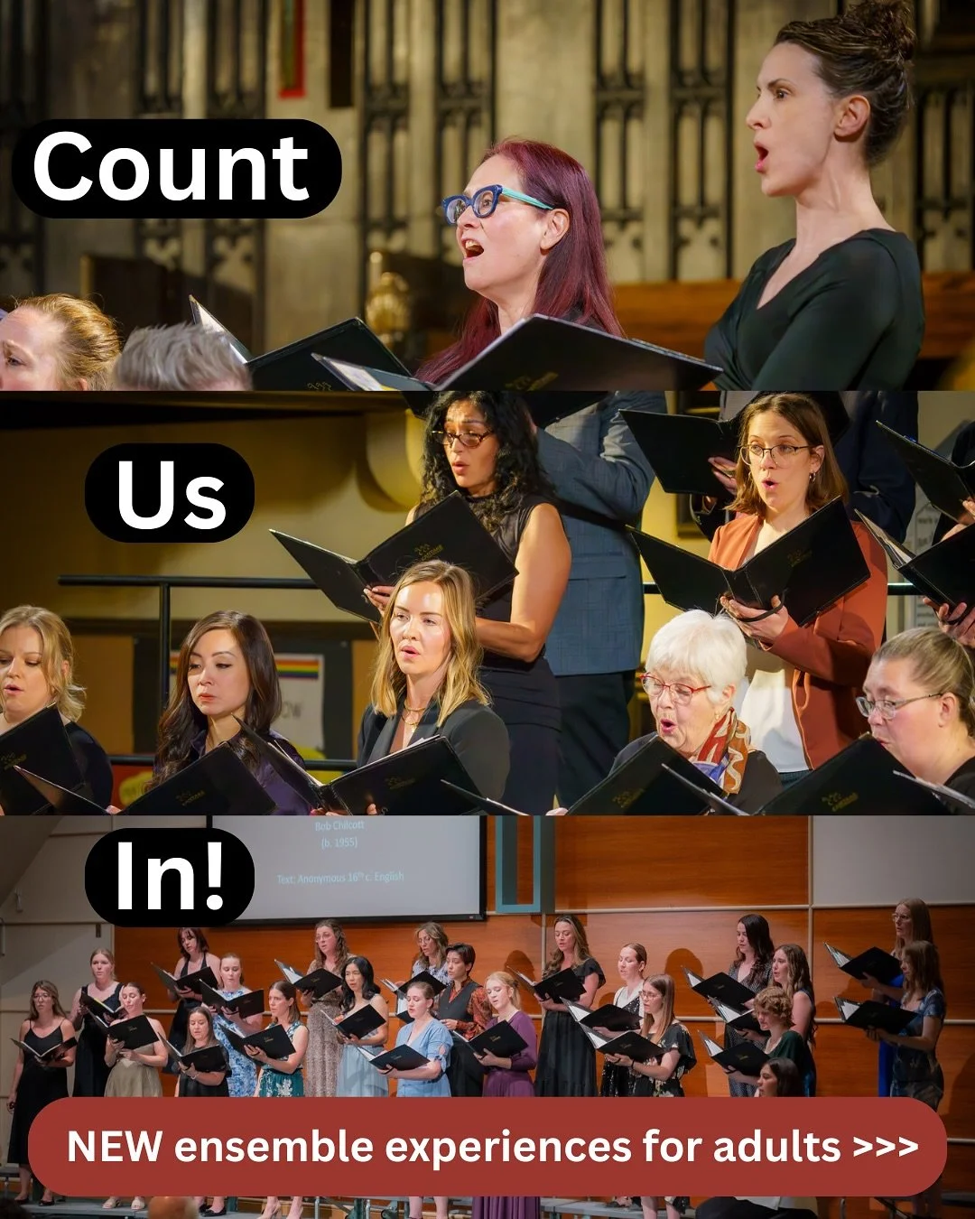 Some exciting news to start our 2025-2026 season! We are thrilled to announce that our organization is embarking on a new journey this fall and launching TWO new ensemble experiences for adult singers! Introducing: Cantar&eacute; Community Chorus and