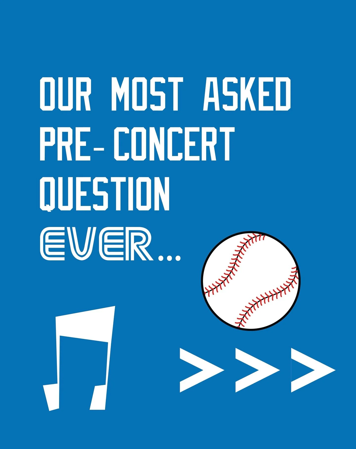 We get it, we’re fans too!! 📅
Want to watch bat swinging and choir singing in the same night? Worried about getting to the McDougall United during a crucial at-bat? We’ve got you covered!!
Join us while the choristers are warming up in