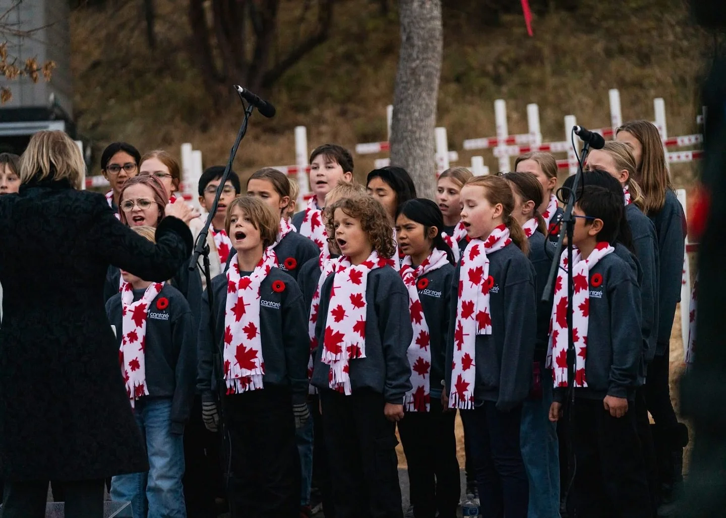 We were all moved by Cantiga&rsquo;s singing at the sunset ceremony for YOUTH DAY at the @field_of_crosses 

We&rsquo;re proud of our choristers for their act of service. This is an important first step before they learn the responsibilities of singi