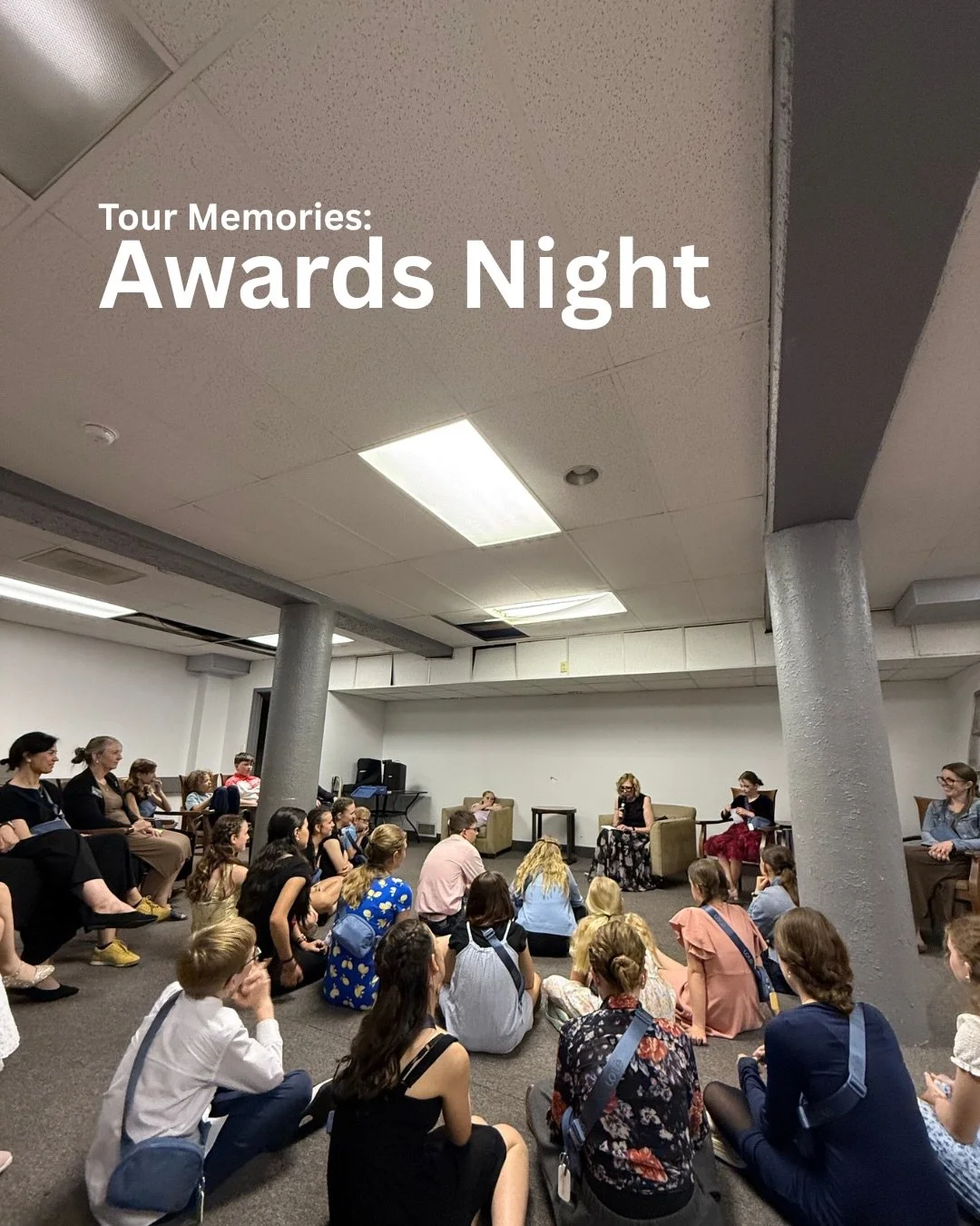 AWARDS NIGHT
We believe that an essential part of our touring experience is taking time at the end of the journey to reflect and honour all of the individuals who contributed to the wonderful experience. During awards night, chaperones present their 