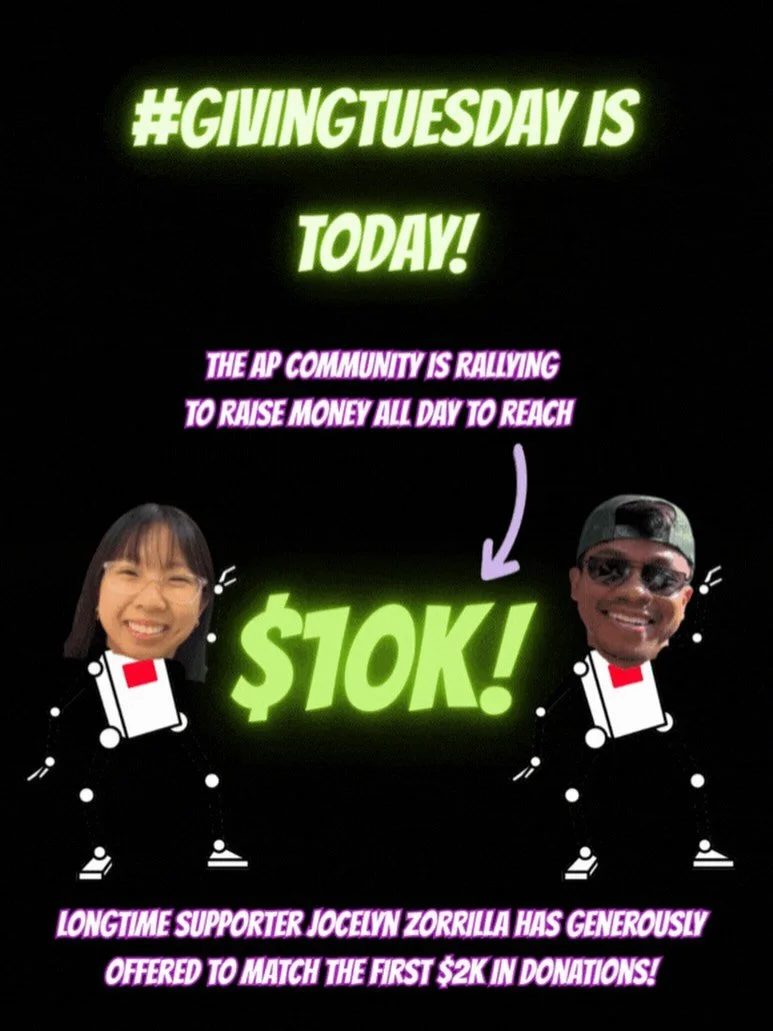 Donate today to support AP programs! Help us raise $10,000 this Giving Tuesday!💚WAYS TO GIVE:
&mdash;FB/IG buttons
&mdash;aaronspresents.org
&mdash;Venmo @aarons-presents
&mdash;Paypal: paypal.me/aaronspresents
&mdash;Check to Aaron&rsquo;s Presents