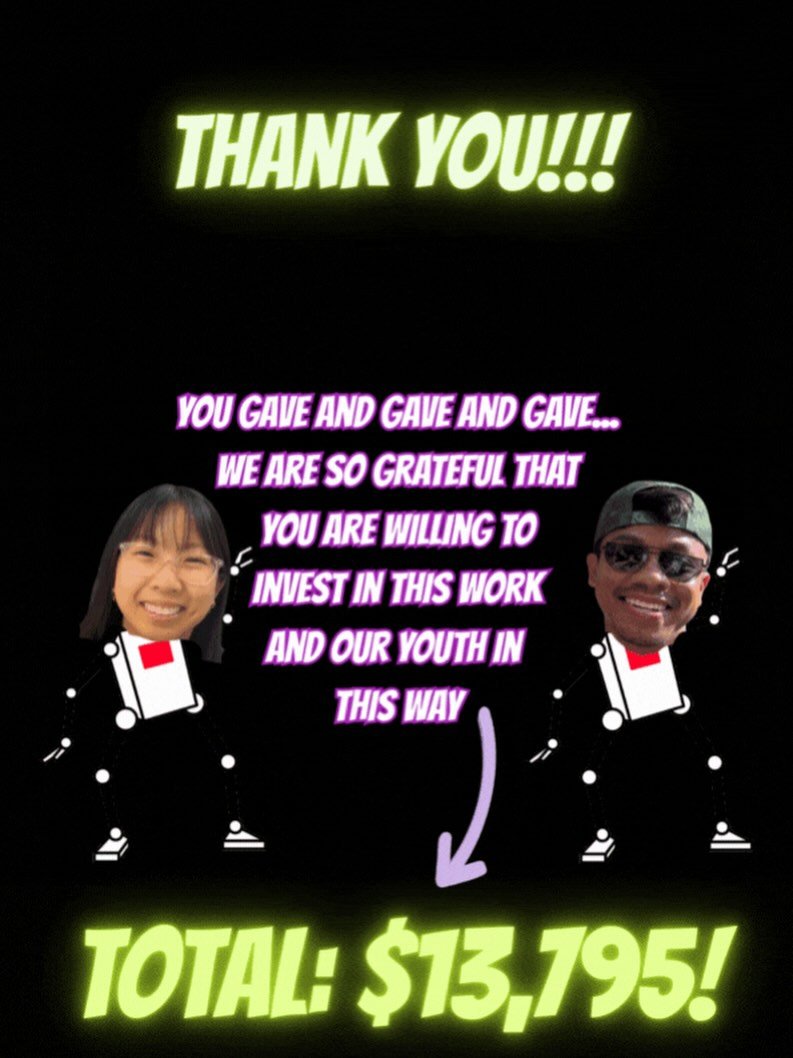 What else can we say but THANK YOU!!! You rose up and came together as a community to support and empower youth who are trying so hard to add their goodness and gifts to the world in a way that helps and cares for people. All of our futures depend on