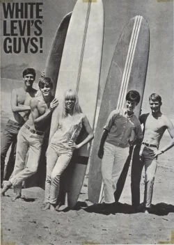 Jeans In Suburbia: White Levi’s (Ca. 1963)