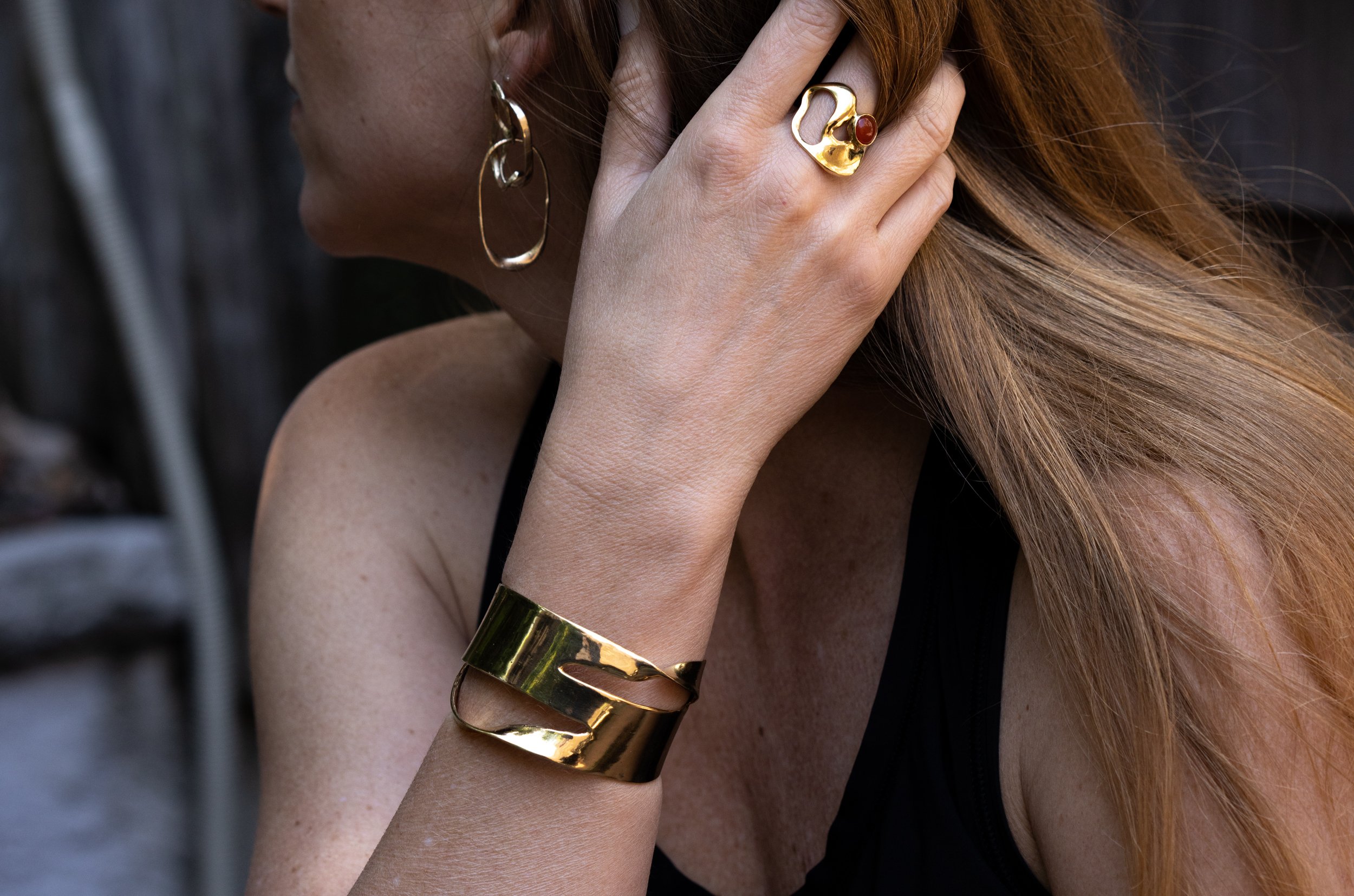   Torn Cuff  ($385),  Matisse Ring  (from $190),  Ols Earrings  (from $230) 