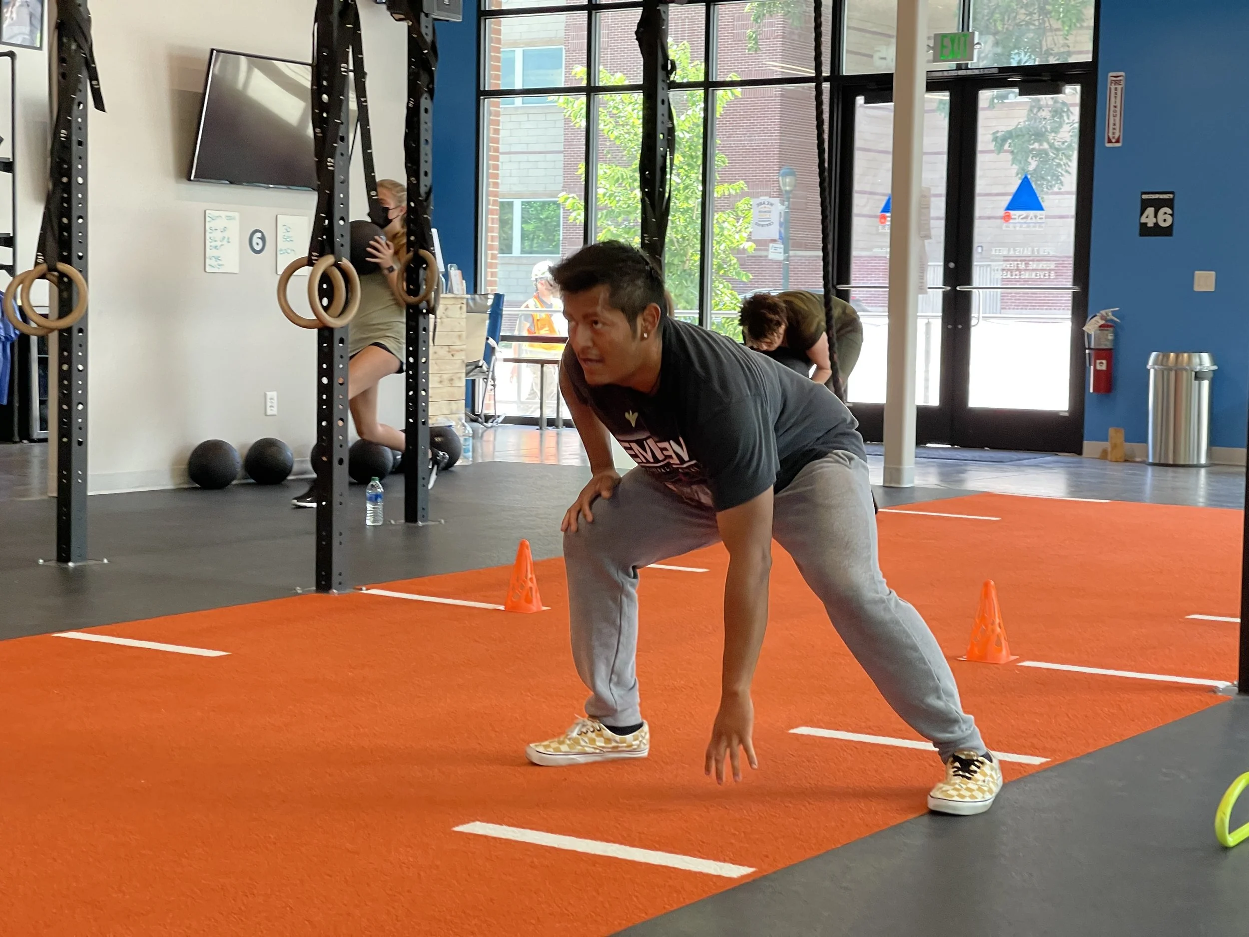 lateral sprints at Base6Fitness