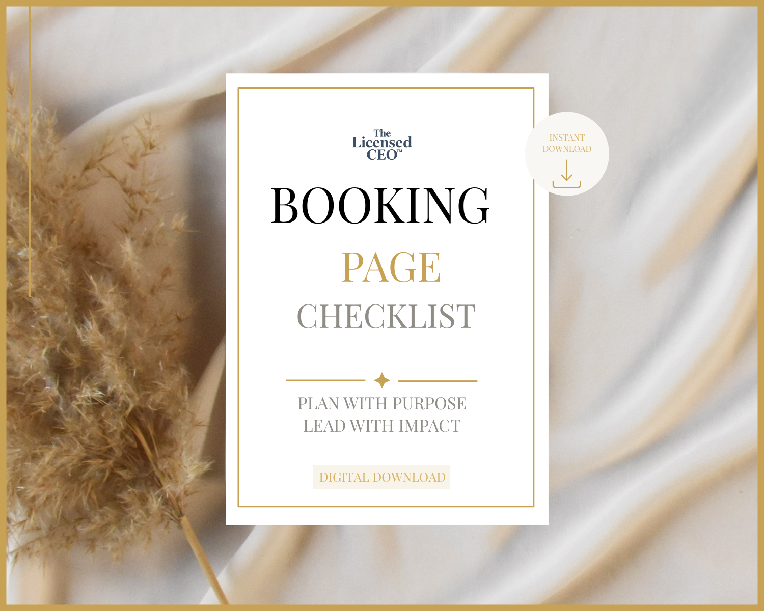 Booking Page Checklist