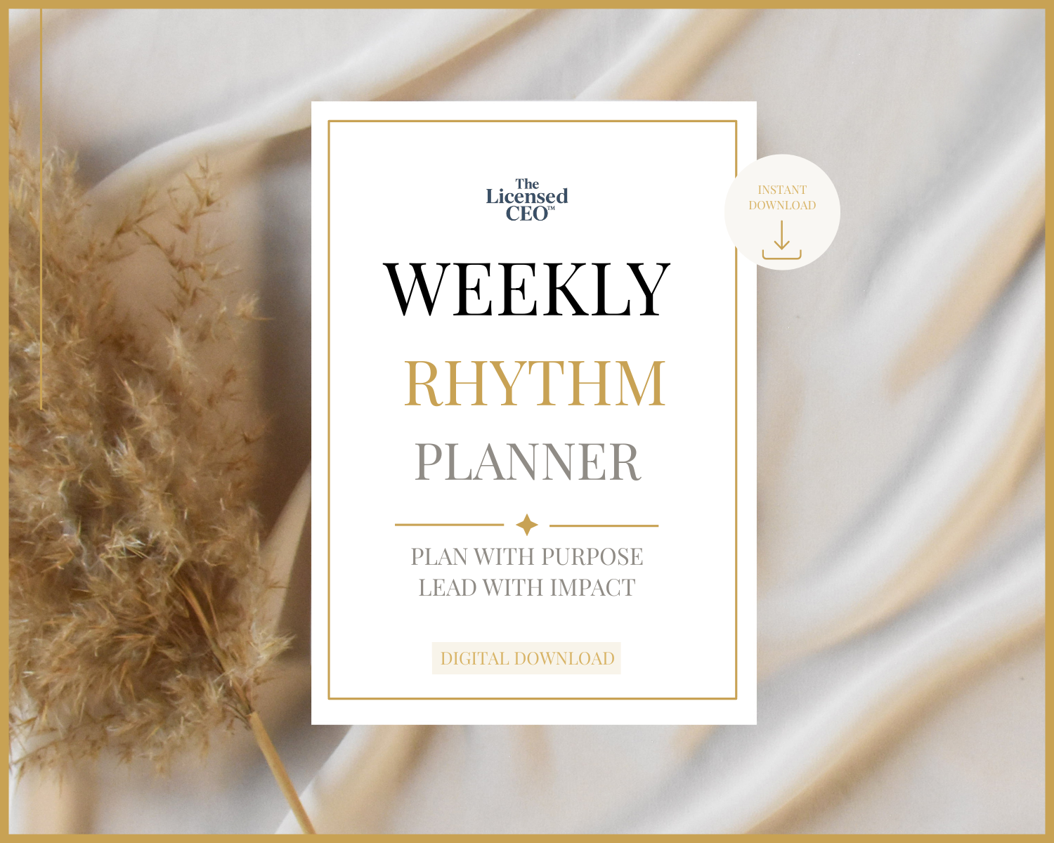 CEO Weekly Rhythm Planner