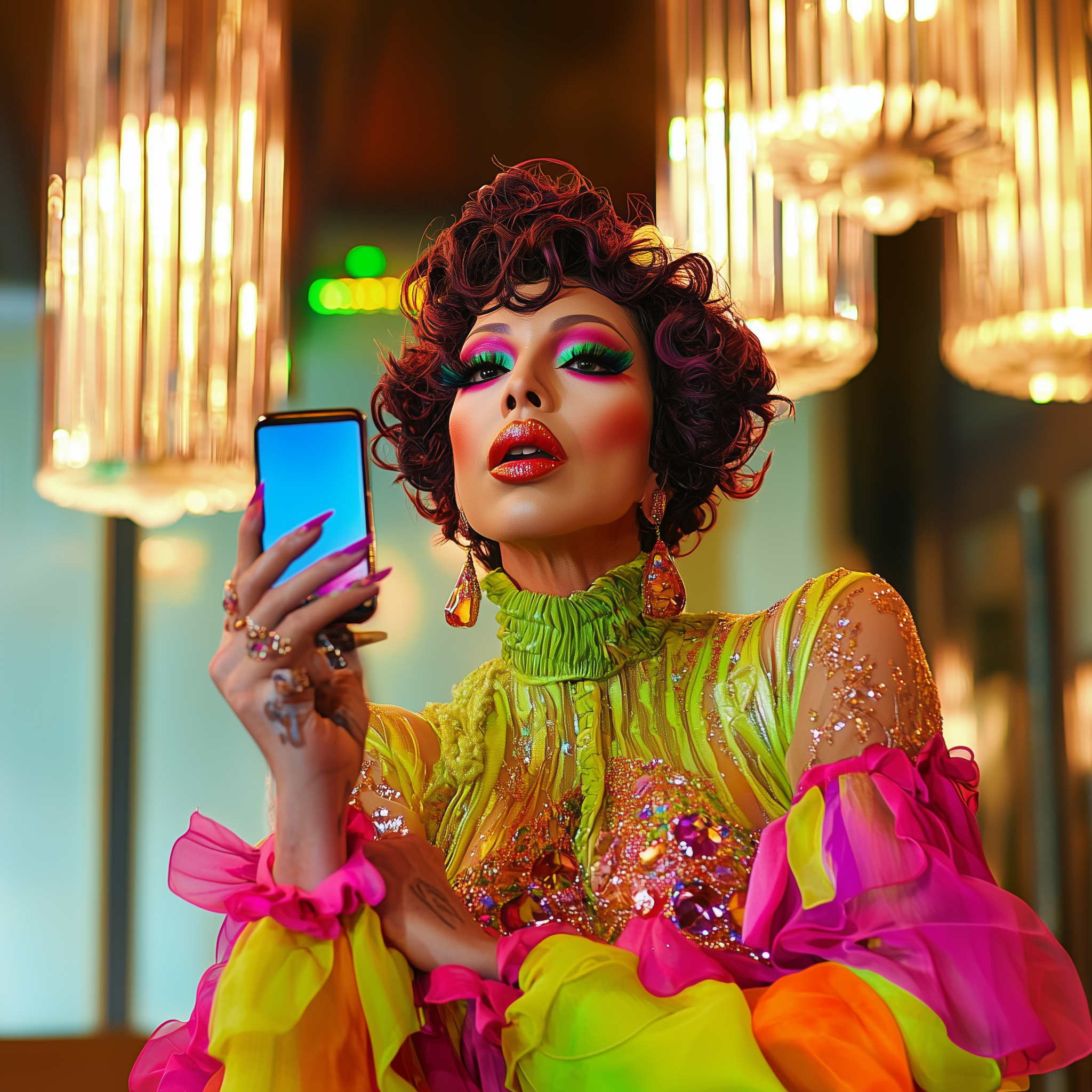 laura130493_a_drag_queen_wearing_bright_colors_wearing_a_high_n_c5b49e54-0d87-4ddc-8172-70fbac6e9097.png